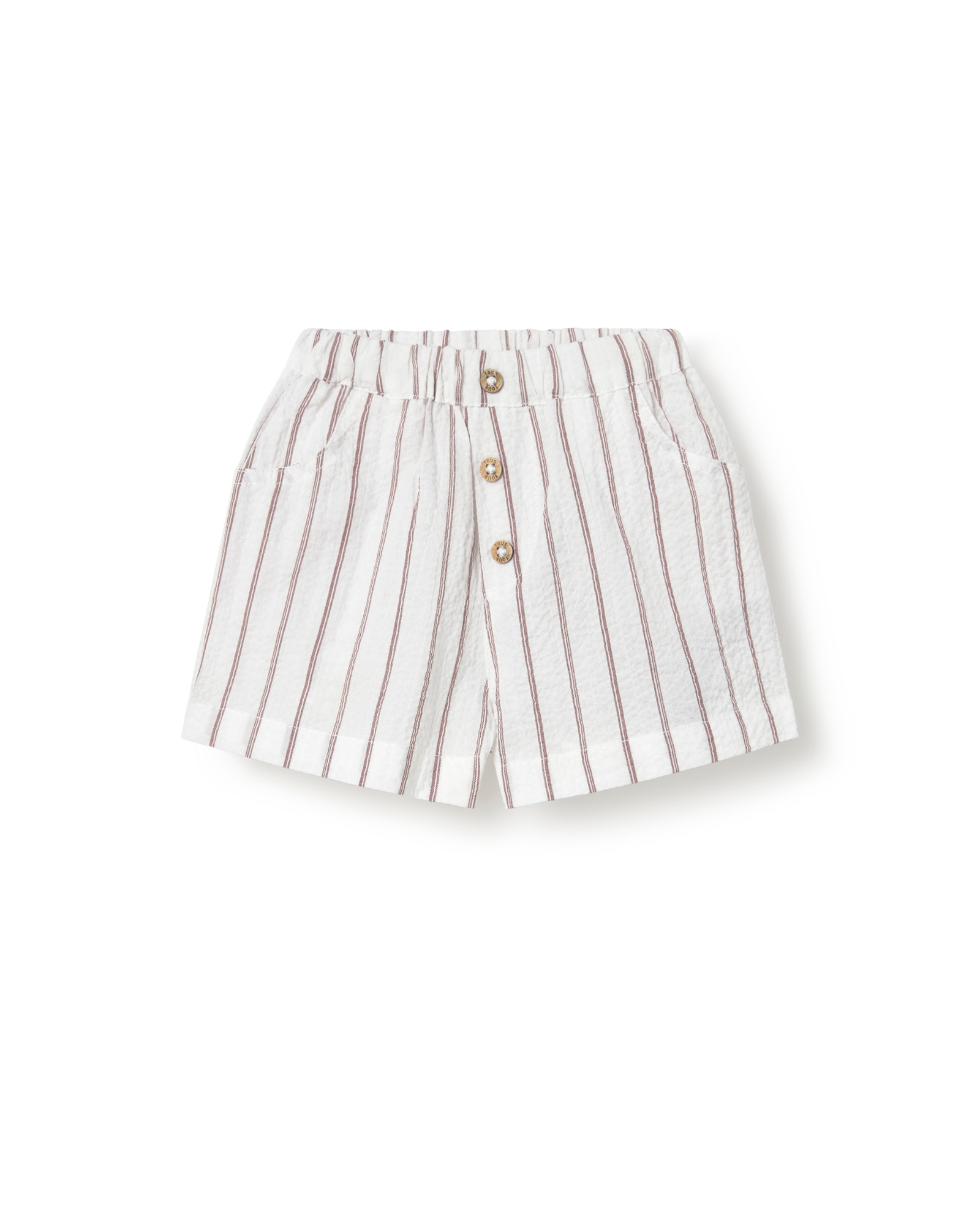Conjunto Infantil Estampado com Pequenos Ursos e Riscas Tous Natural-3