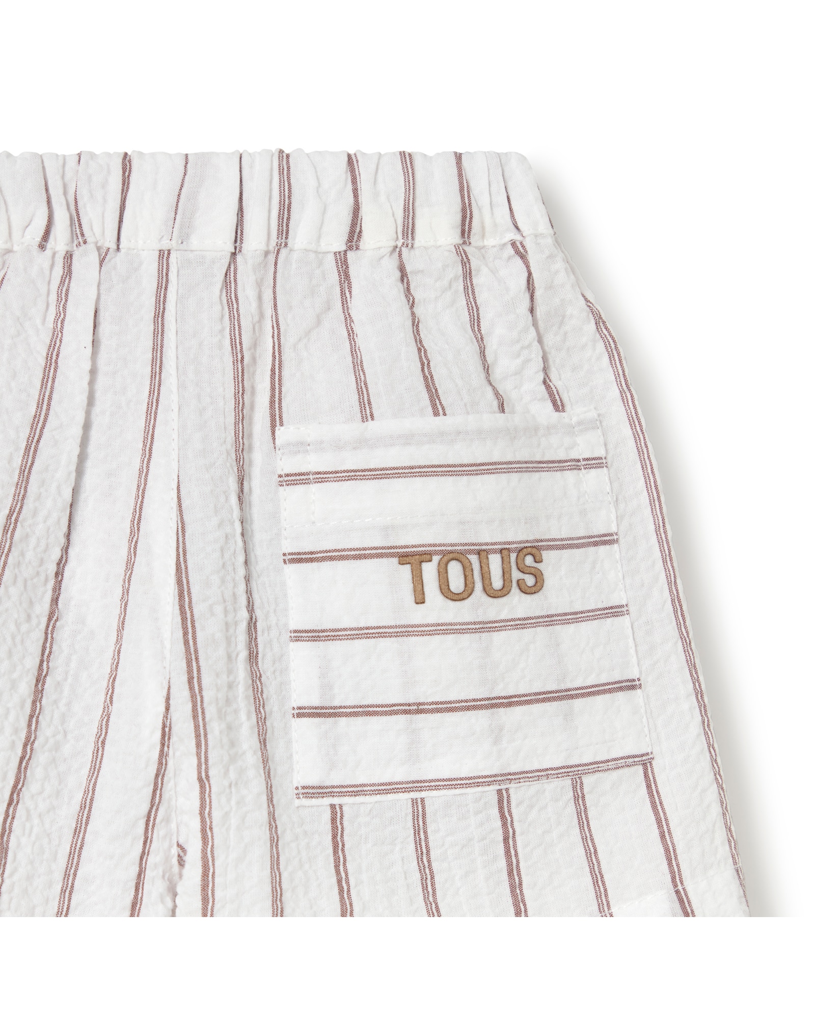 Conjunto Infantil Estampado com Pequenos Ursos e Riscas Tous Natural-4