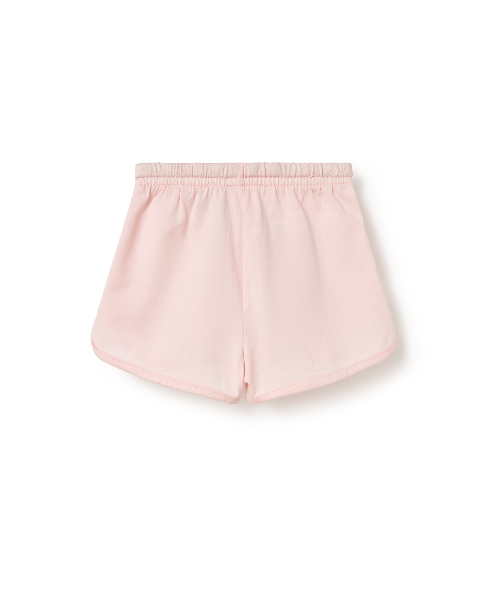 Short Infantil de Suave Algodão Liso com Logo Tous Rosa-claro-2