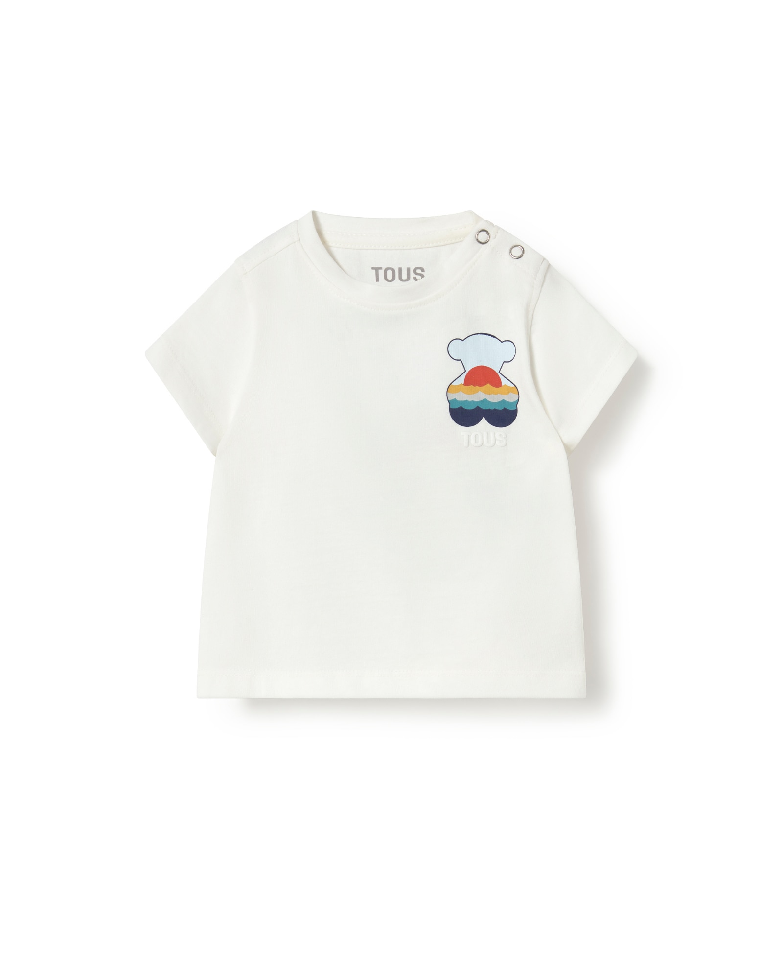 Imagem 0 de T-shirt em Algodão com Urso "chilling" Posterior