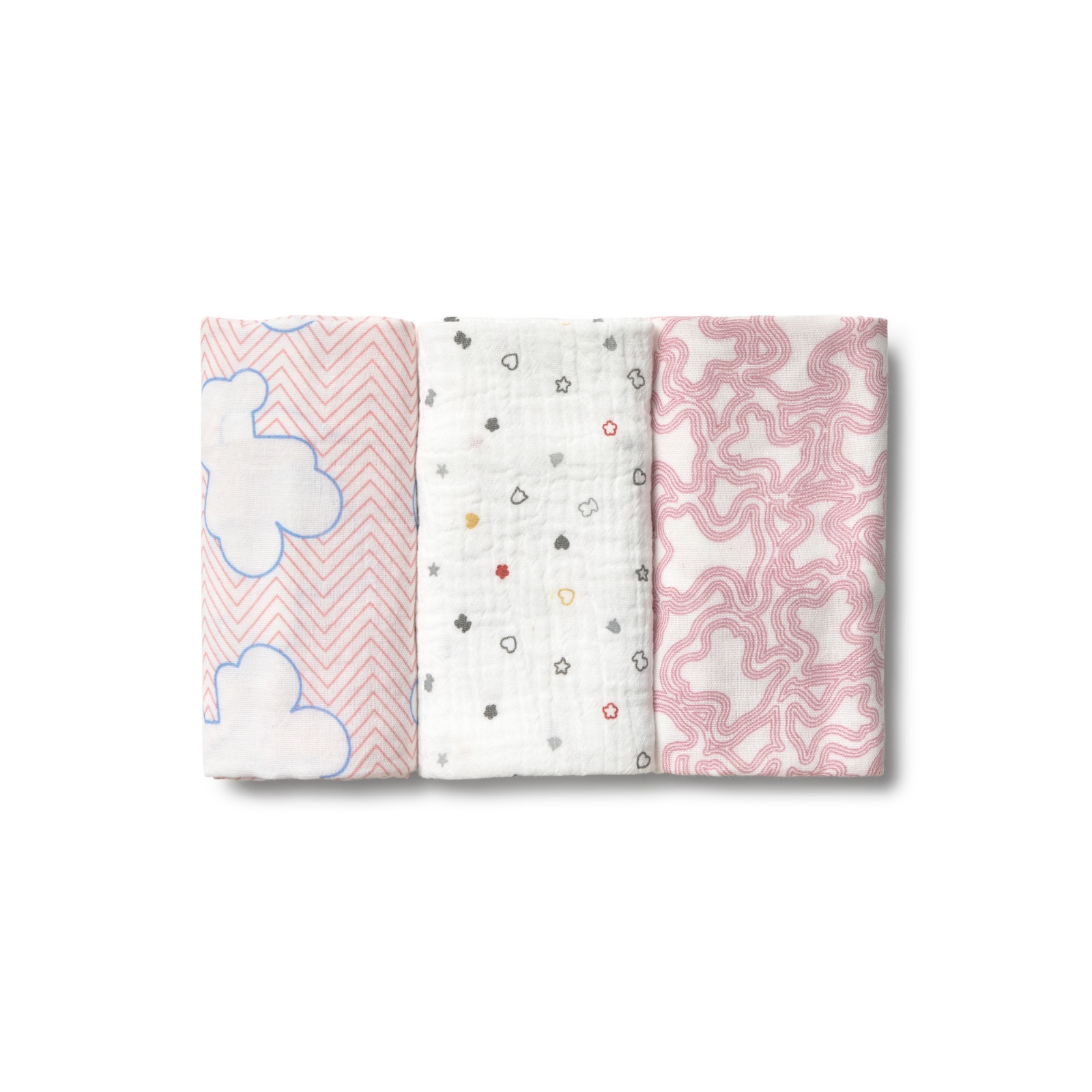 Imagem 0 de Pack de 3 Muselinas 38x38 Cm Tous Baby Multi Estampadas