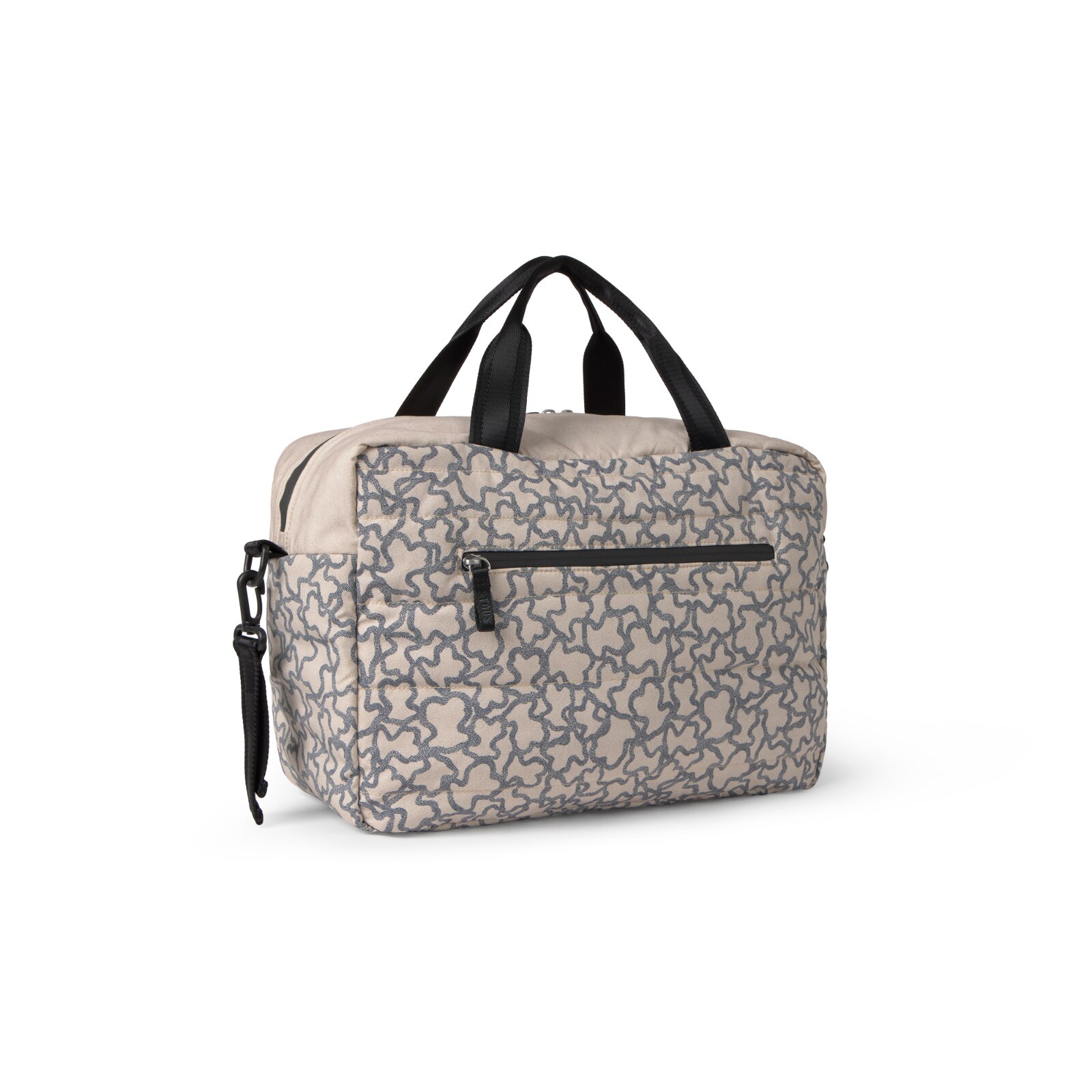 Mala de Maternidade (42x26 Cm) com Trocador Estampada Kaos Bege-2