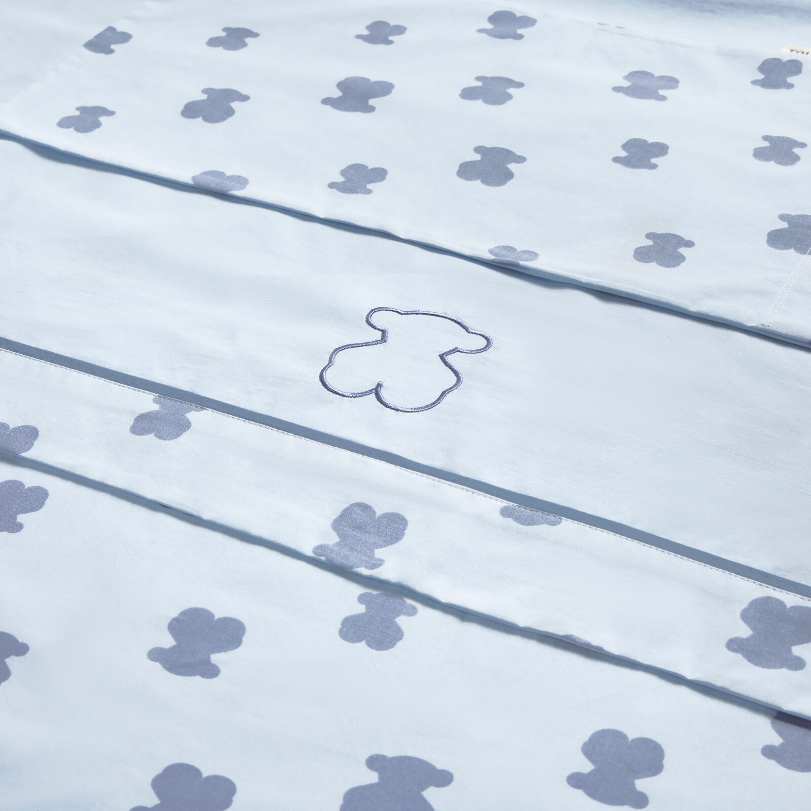 Conjunto de Lençóis para Berço (60x120 Cm) Tous Baby com Ursos Azul-claro-3