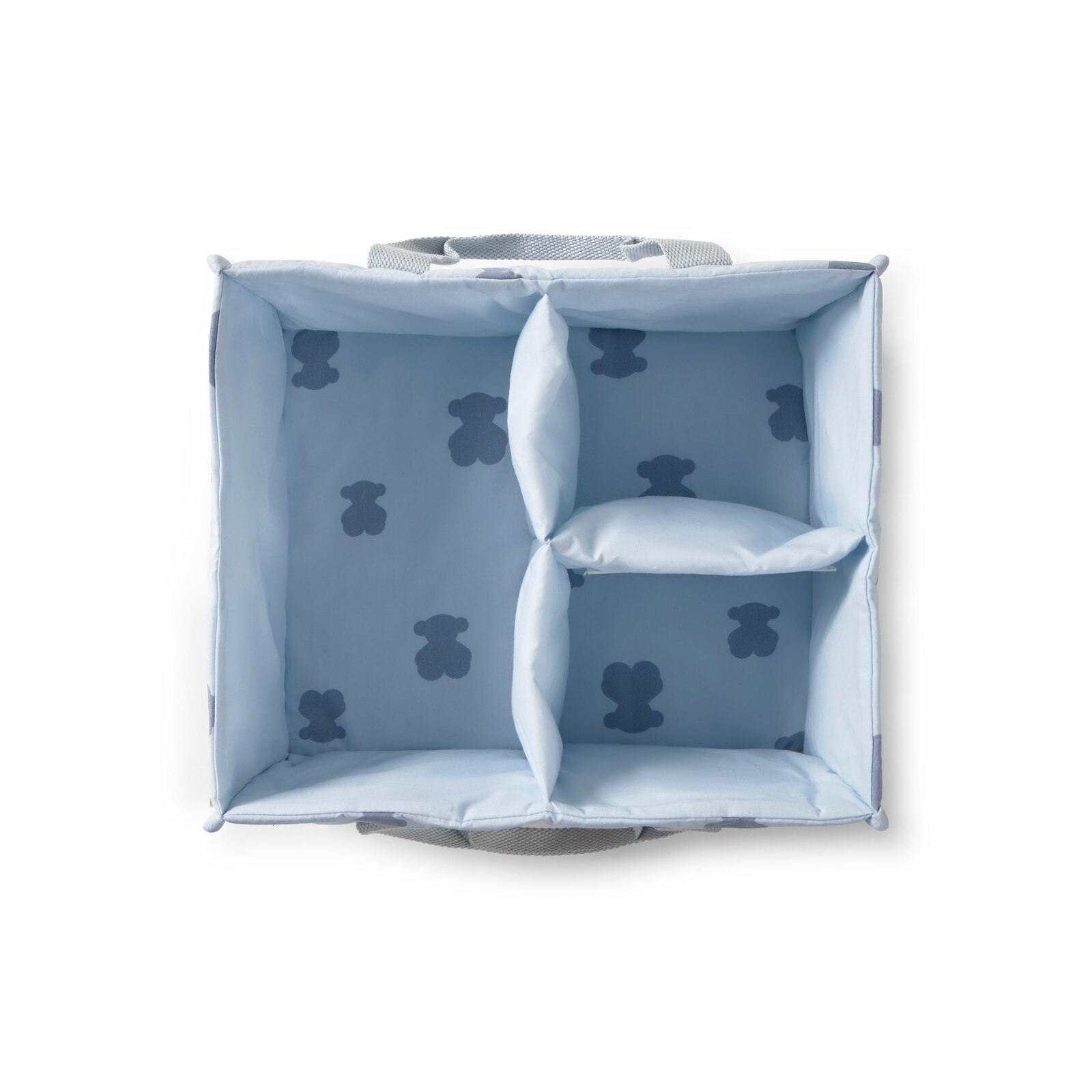 Organizador de Mesa com Alças (30x25x16 Cm) Tous Baby com Ursos Azul-claro-2