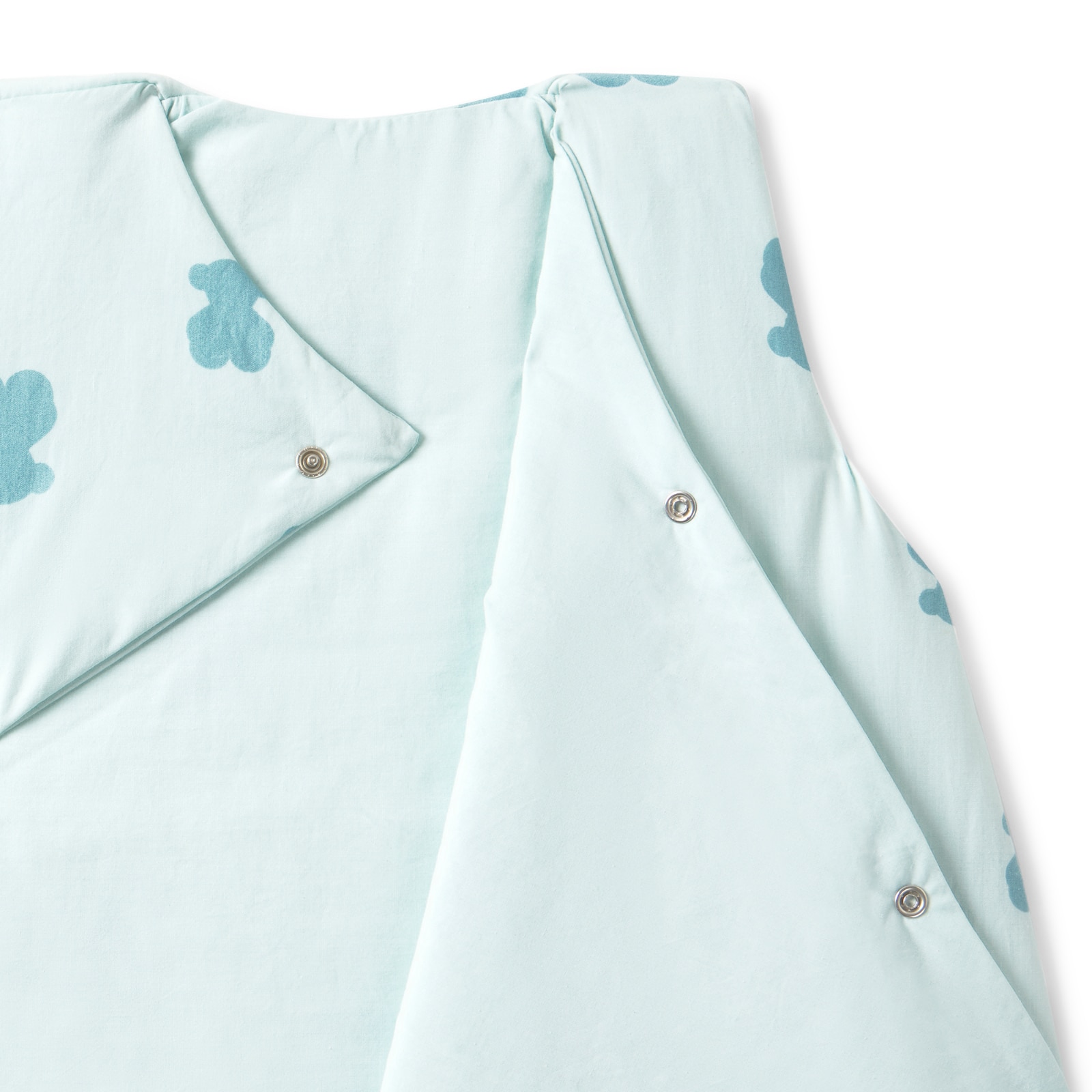 Saco de Dormir Tous Baby de Algodão Estampado com Ursos Verde Água-3
