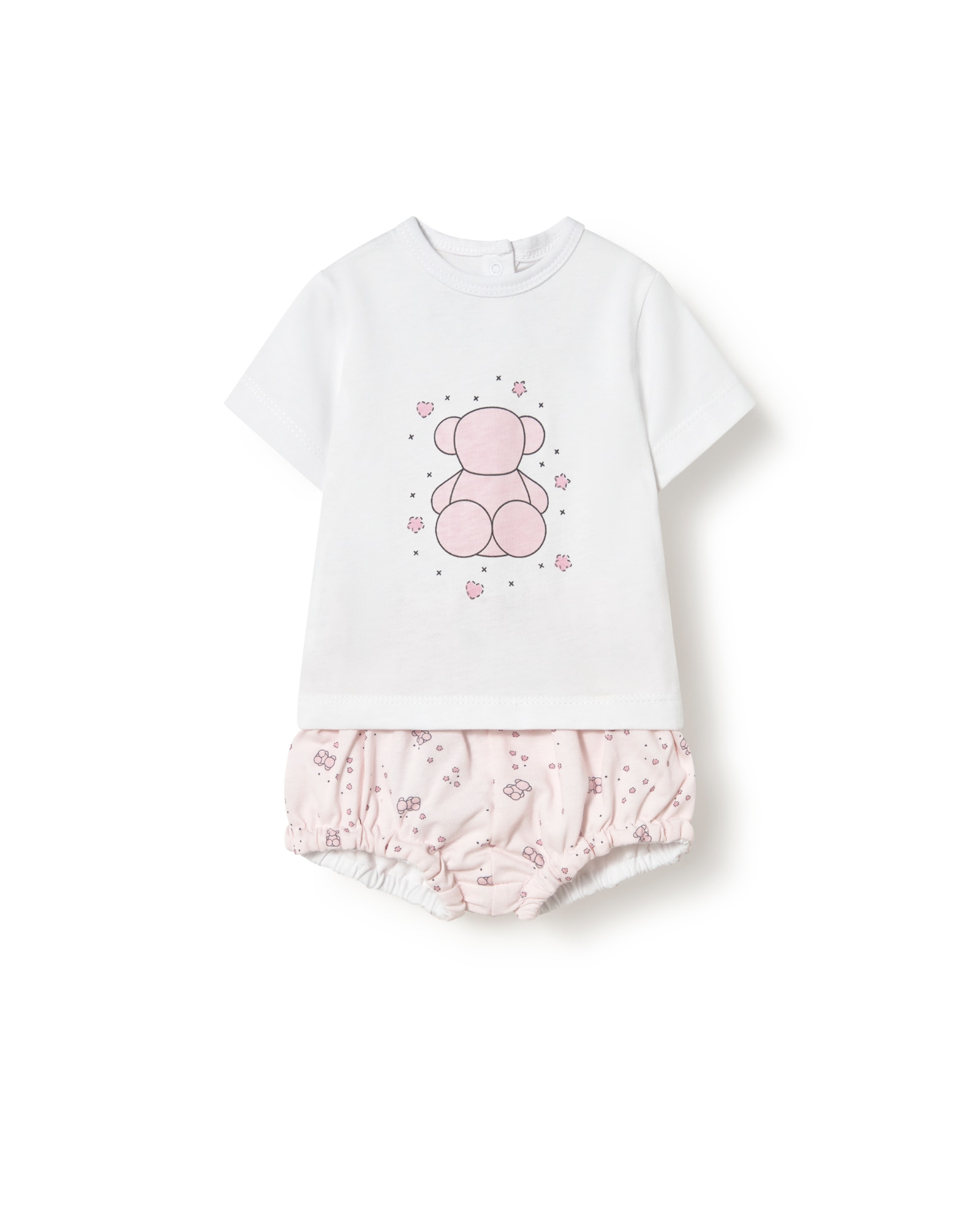 Imagem 0 de Conjunto para Bebé em Algodão de T-shirt e Pololo com Ursos Bold Bear e Estrelas