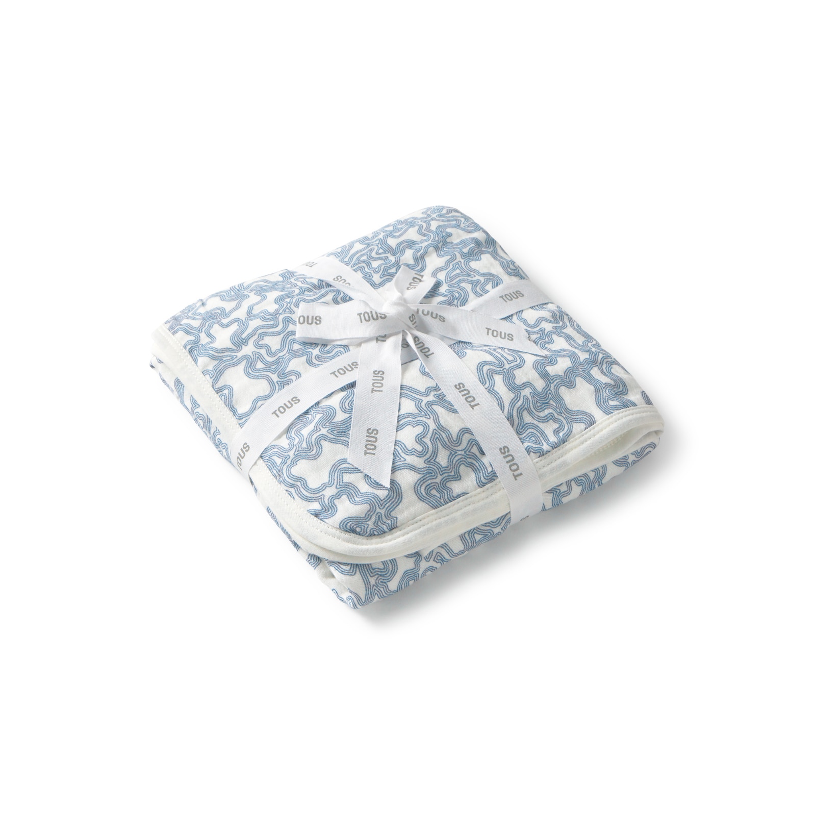 Manta de Algodão 75x75 Cm Tous Baby Estampada Kaos Azul-2