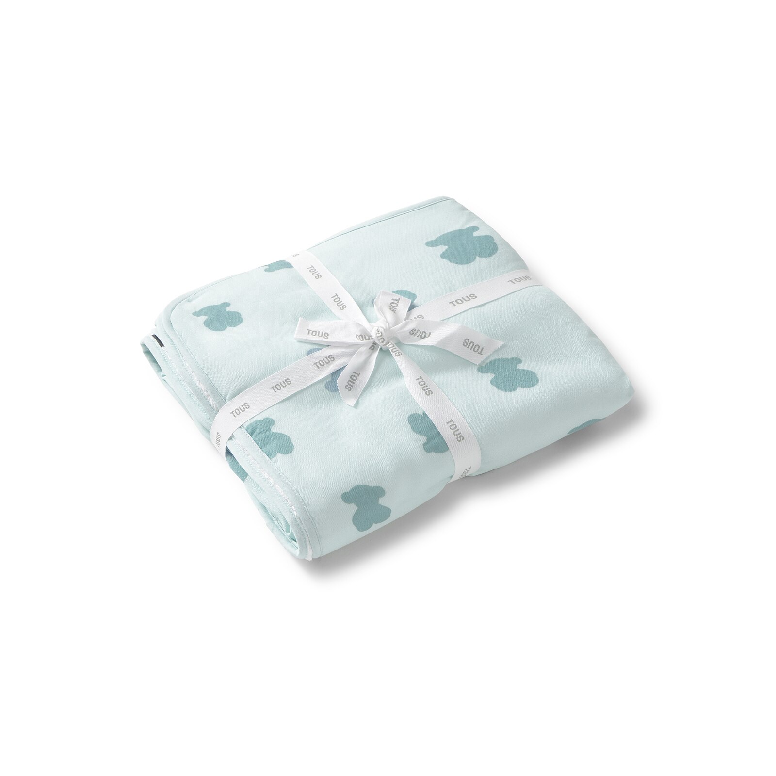 Capa de Banho 70x100cm Tous Baby em Gaze de Algodão com Ursos Verde Água-3