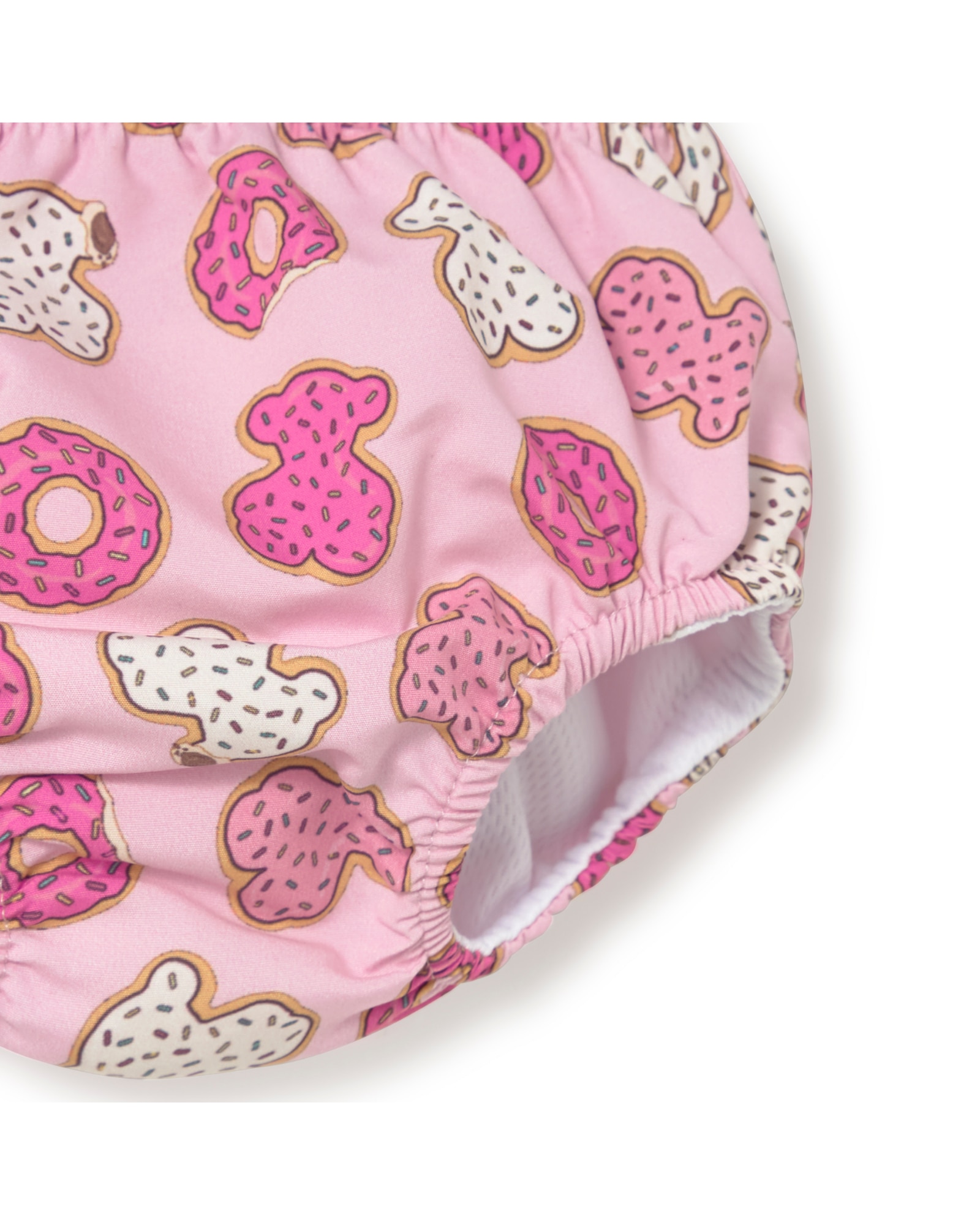 Gola de Banho para Bebé Estampada com Ursos Donut Tous Rosa-claro-3