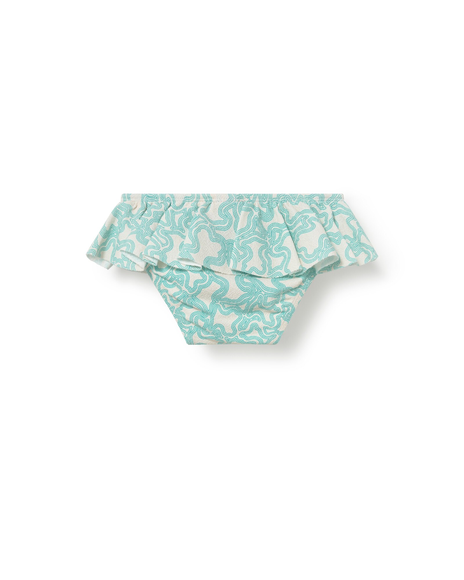 Cueca para Bebé com Folho Grande em Estampado Kaos Tous Verde Água-2