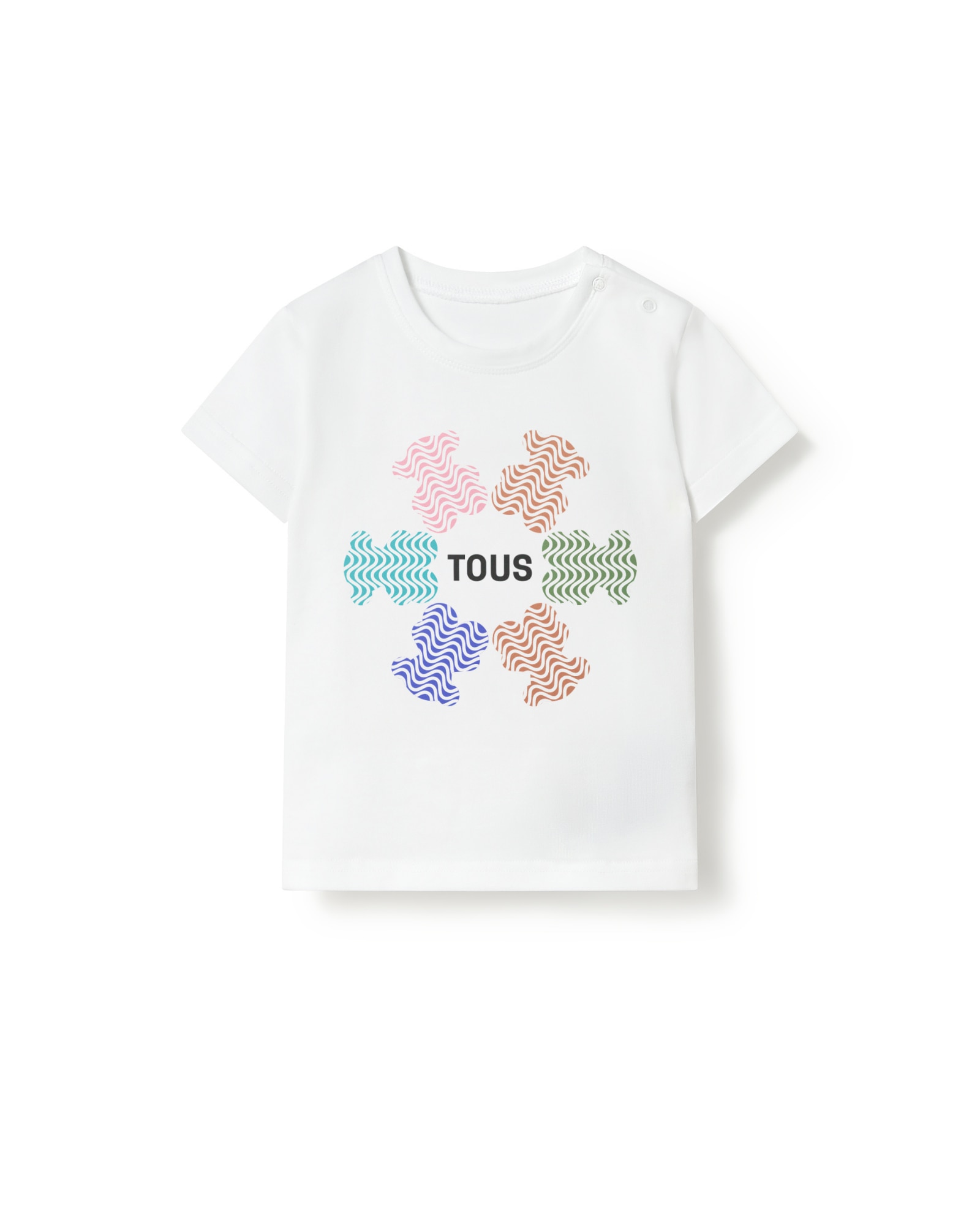 Imagem 0 de Uniforme Básico de Praia com Ursos Multicolor e Logo Tous Frontal