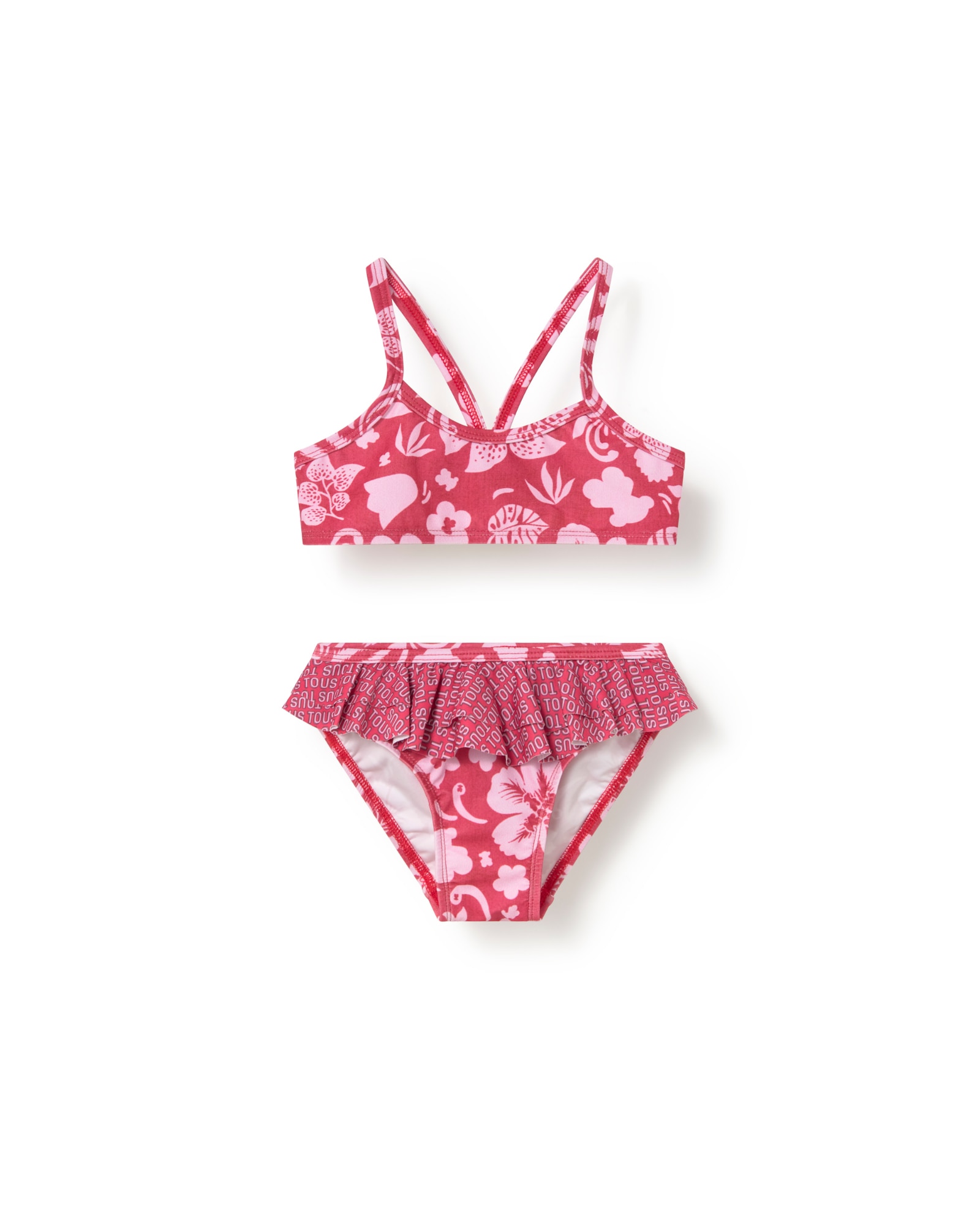 Imagem 0 de Biquíni de Bebé Estilo Top Estampado com Flores e Ursos