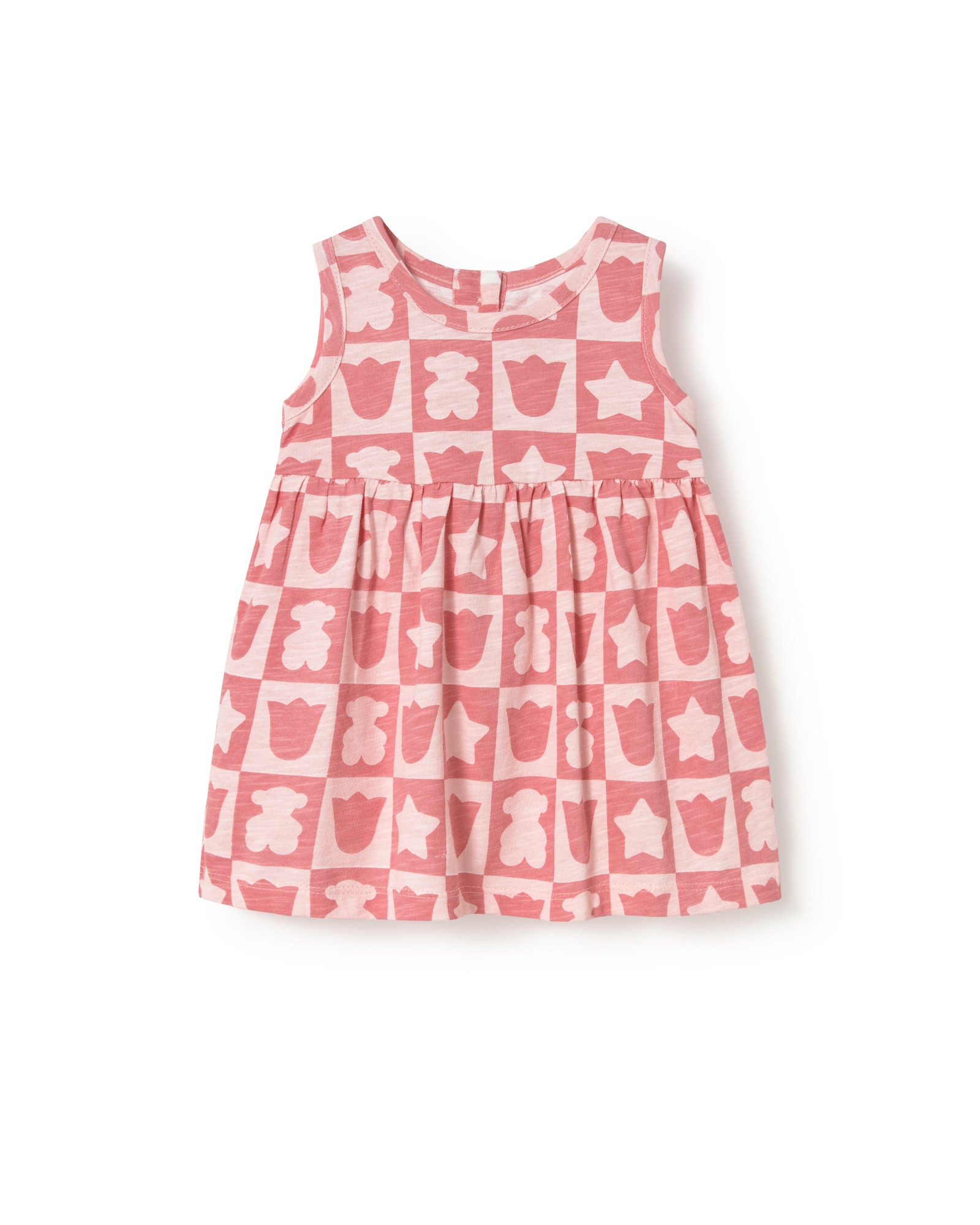 Imagem 0 de Vestido para Bebé sem Mangas em Algodão Estampado