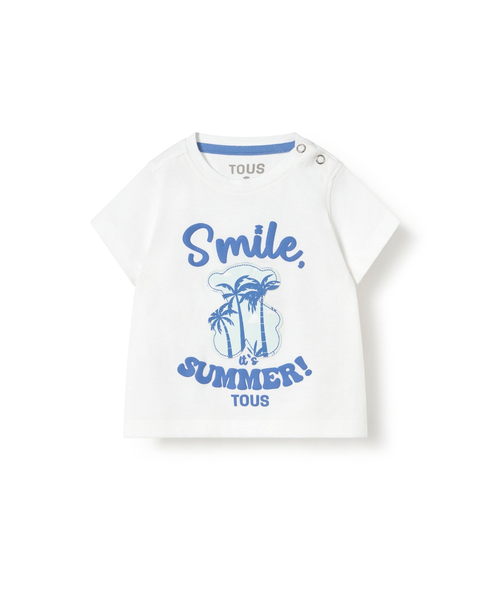 Imagem 0 de T-shirt de Algodão com "smile Summer Tous" Frontal