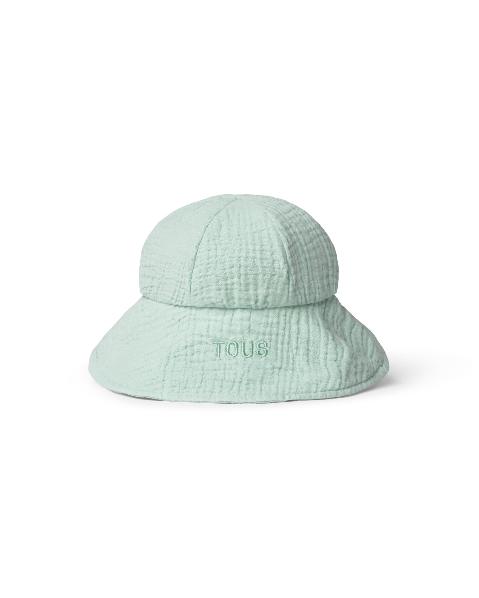 Chapéu para Bebé em Algodão de Muselina com Urso de Felpa Tous Verde Água-2
