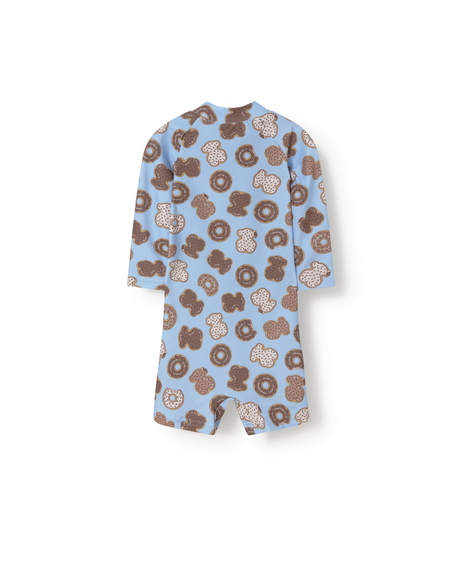 Fato de Banho de Uma Peça para Bebé Estampado com Ursos Donut Tous Azul-claro-2
