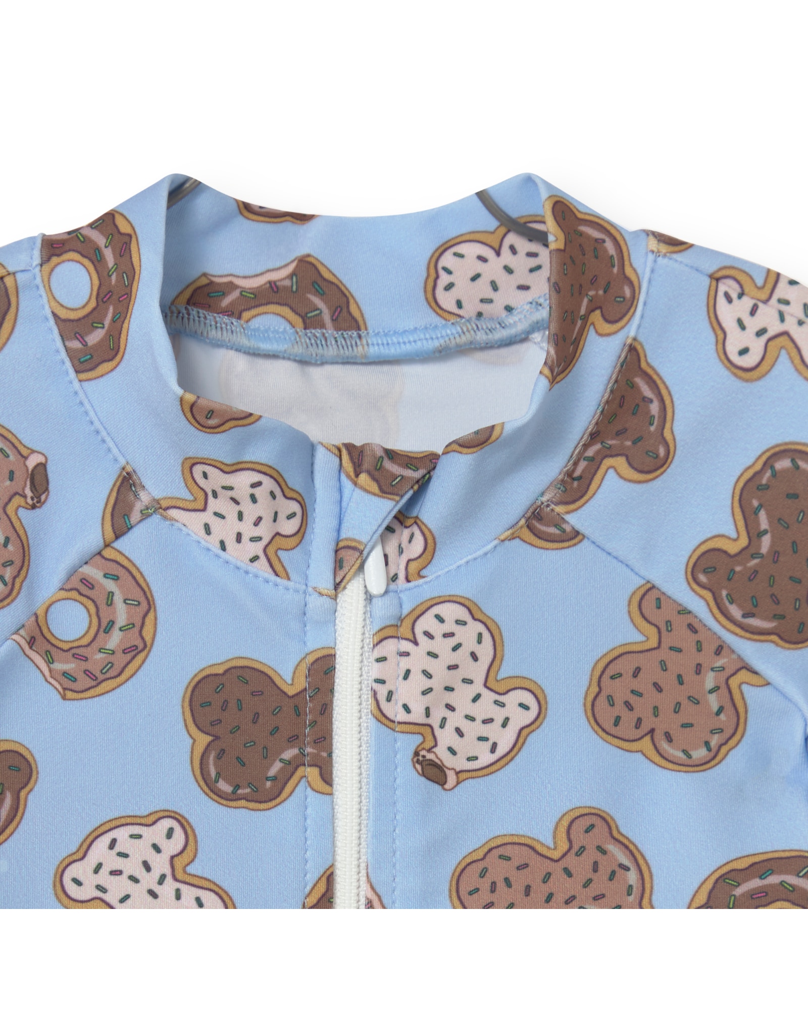 Fato de Banho de Uma Peça para Bebé Estampado com Ursos Donut Tous Azul-claro-3