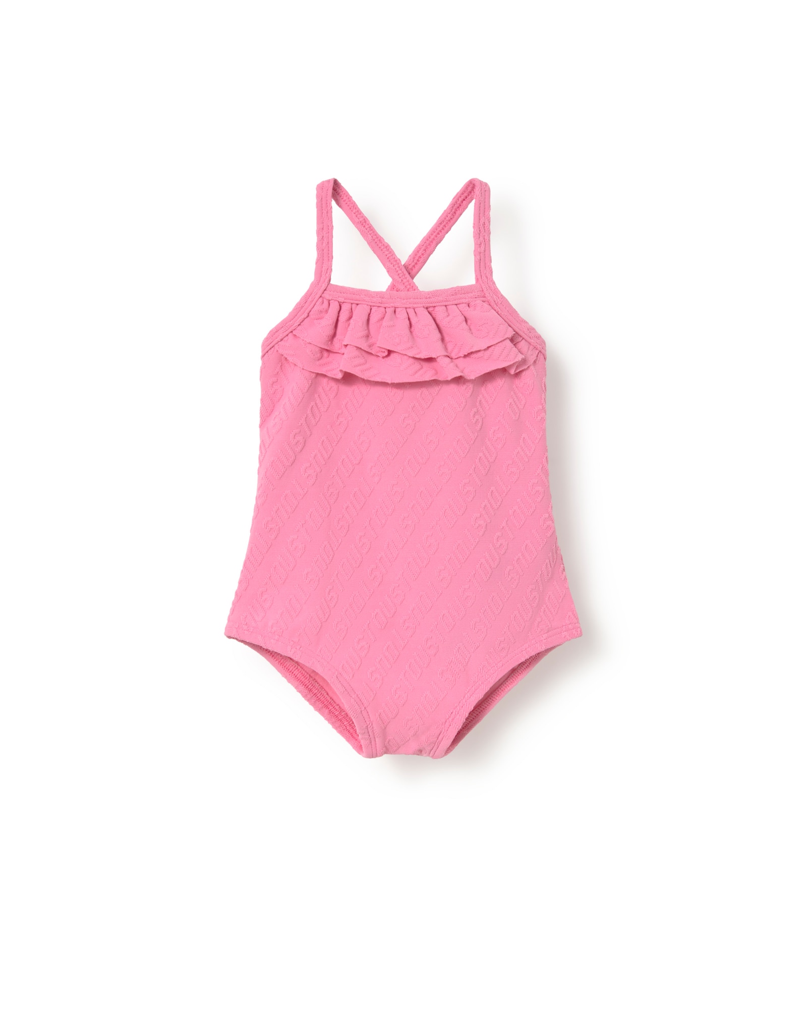 Imagem 0 de Fato de Banho para Bebé de Alças Cruzadas em Jacquard com Logo Tous