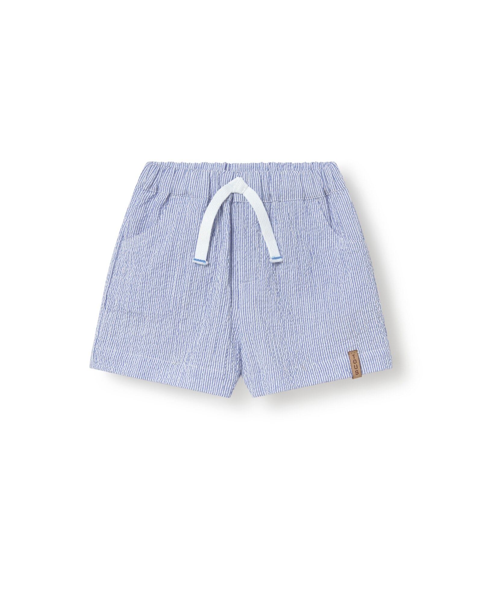 Conjunto Infantil em Algodão com Estampado Marinho e Riscas Tous Azul / Branco-3
