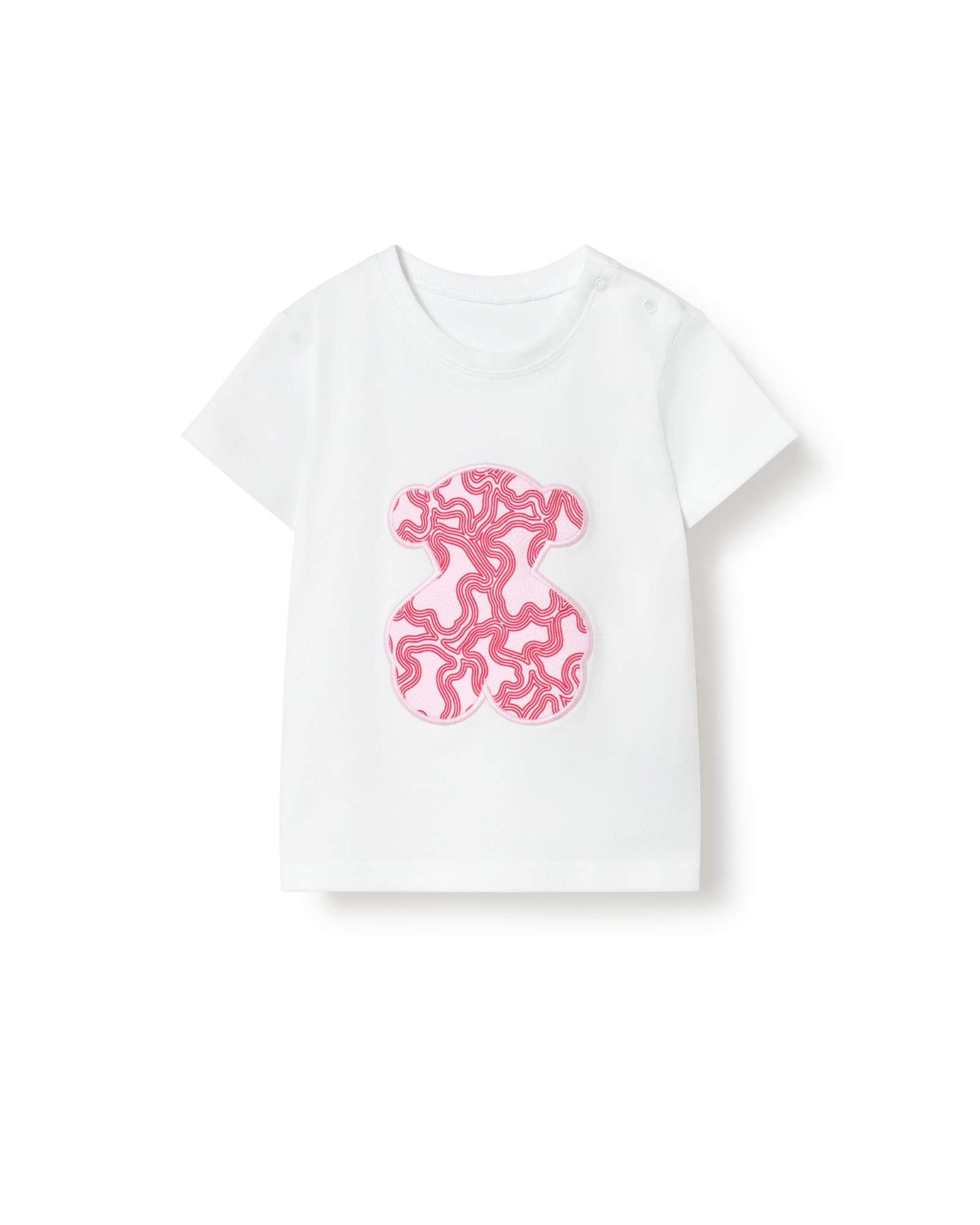 Imagem 0 de T-shirt de Praia Infantil com Urso Frontal Estampado Kaos