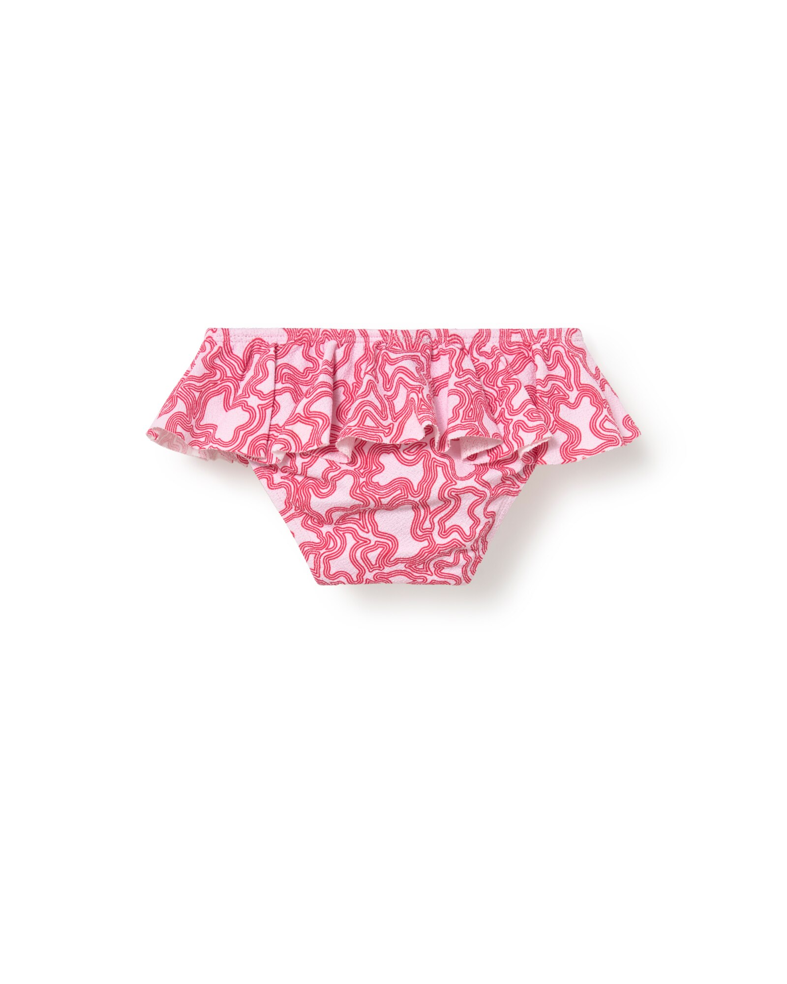 Gola Infantil com Folho Grande em Estampado Kaos Rosa / Branco-2