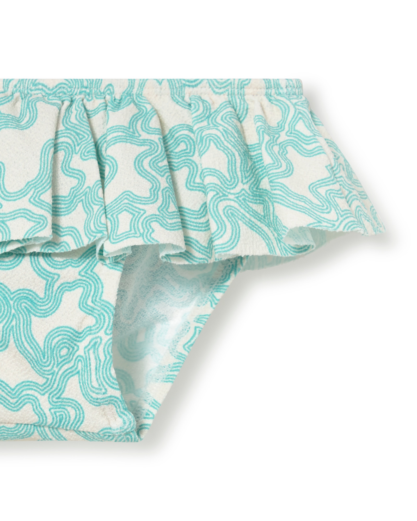 Gola Infantil com Grande Folho em Estampado Kaos Tous Verde Água-3