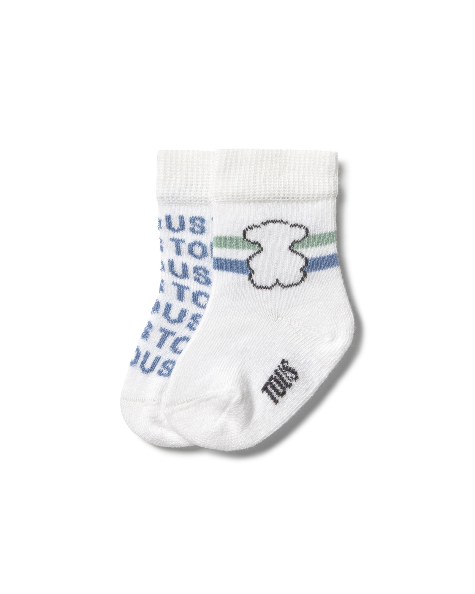 Imagem 0 de Meias Curtas para Bebé com Logo Tous, Riscas e Urso