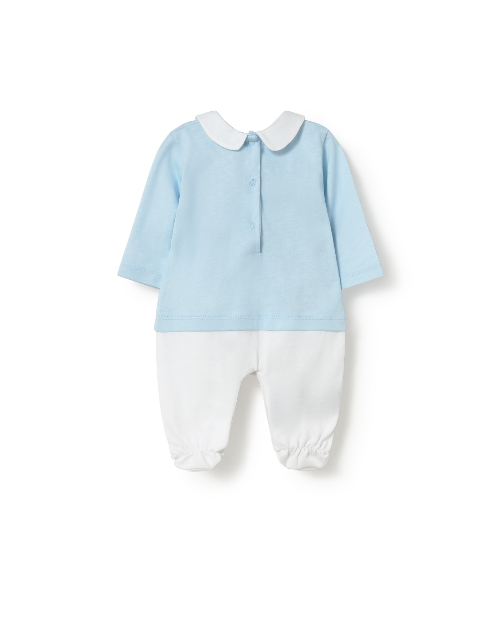 Babygrow para Bebé em Algodão com Urso Bold Bear Azul-claro-2