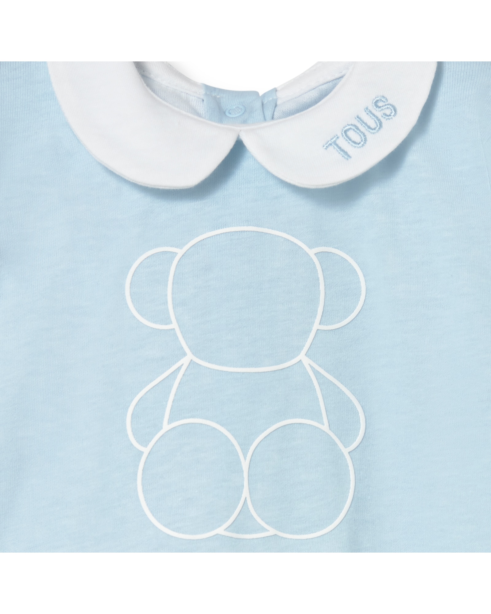Babygrow para Bebé em Algodão com Urso Bold Bear Azul-claro-3
