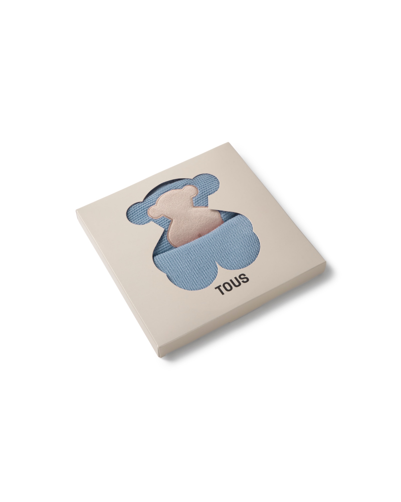 Conjunto para Bebé em Algodão Orgânico Liso de Malha Tricotada com Urso Tous Azul-claro-5