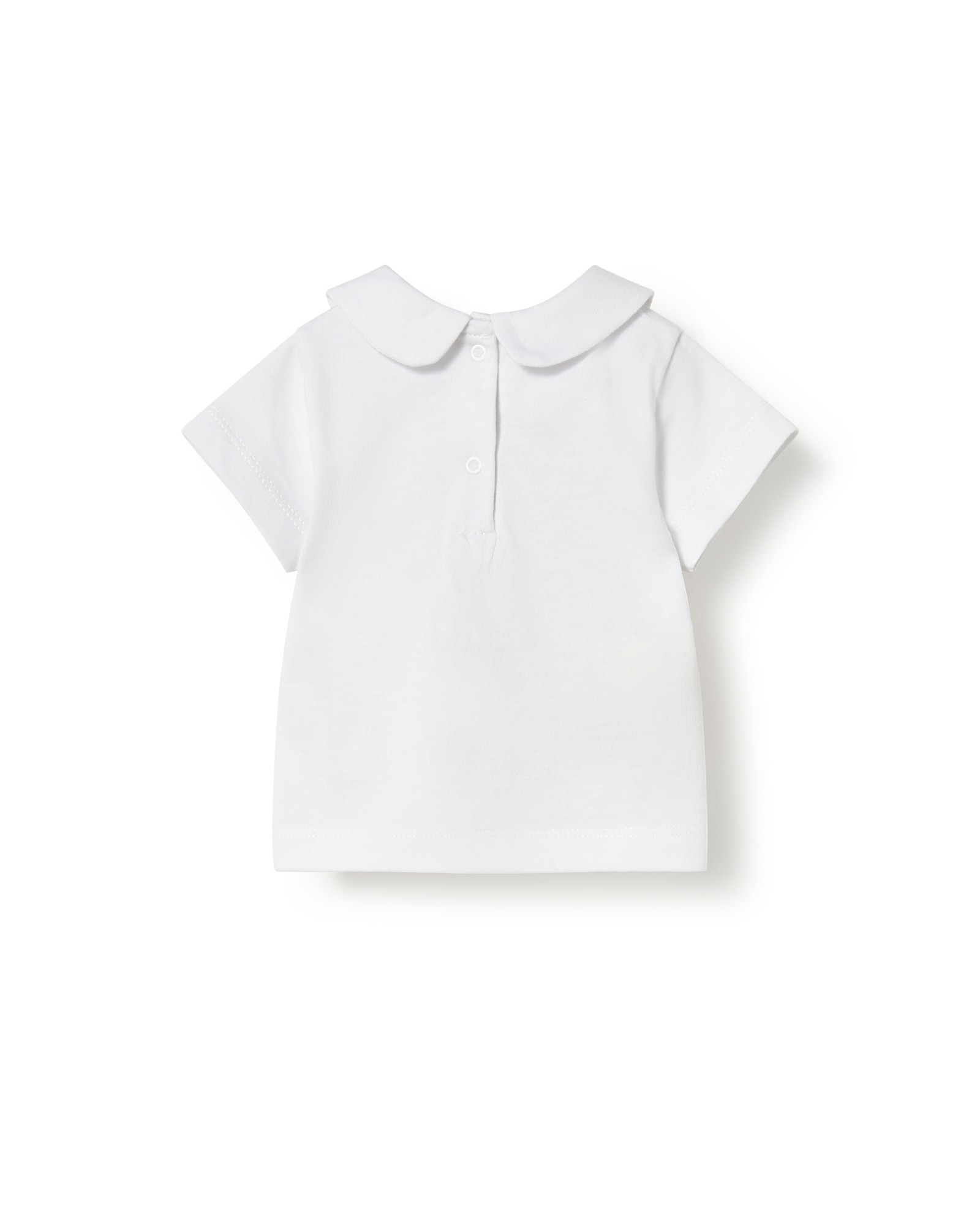 T-shirt para Bebé em Algodão com Gola Claudine Tous Branco-2