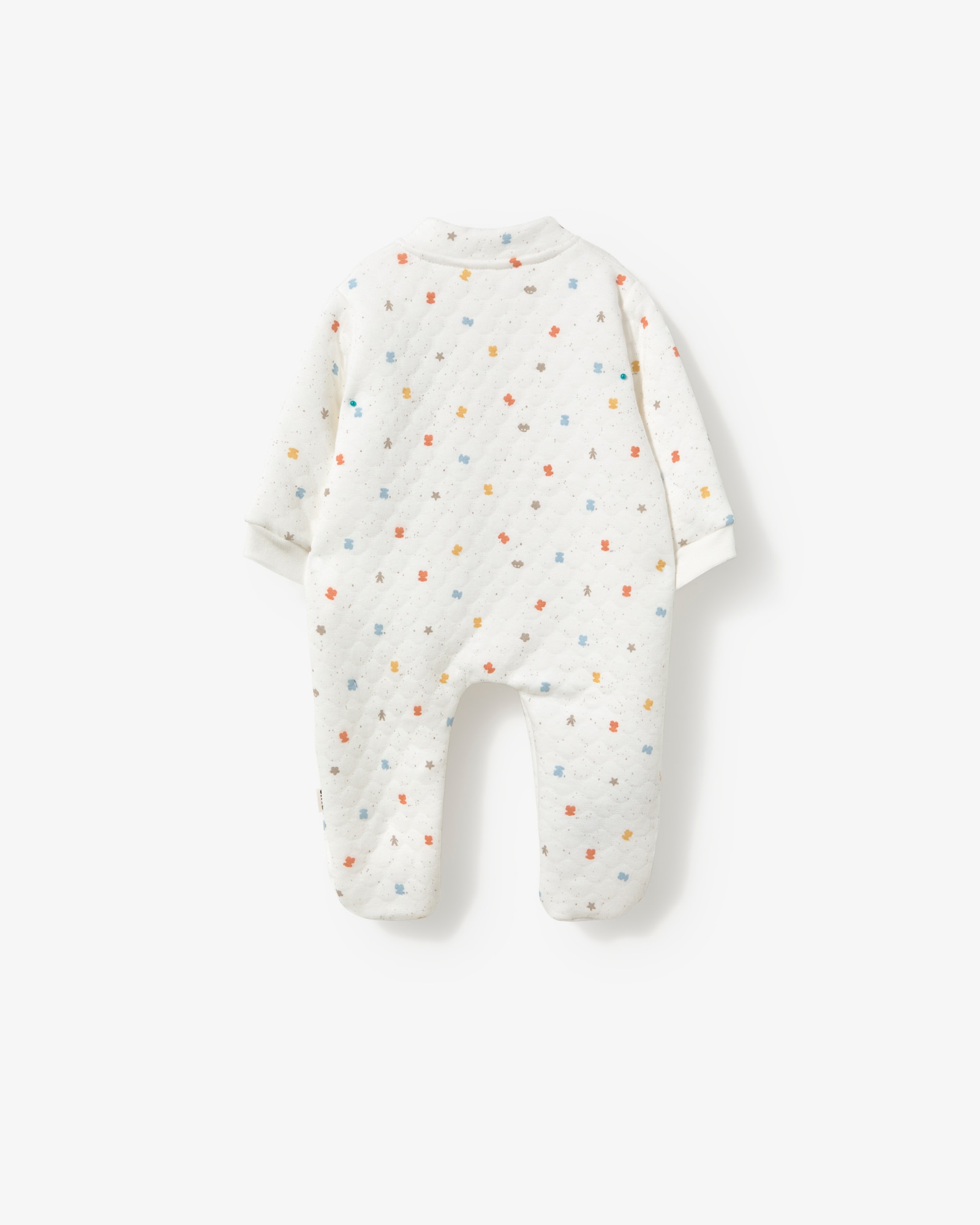 Babygrow para Bebé com Fecho Zip Estampado com Ursos Multicolor Tous Cru-2