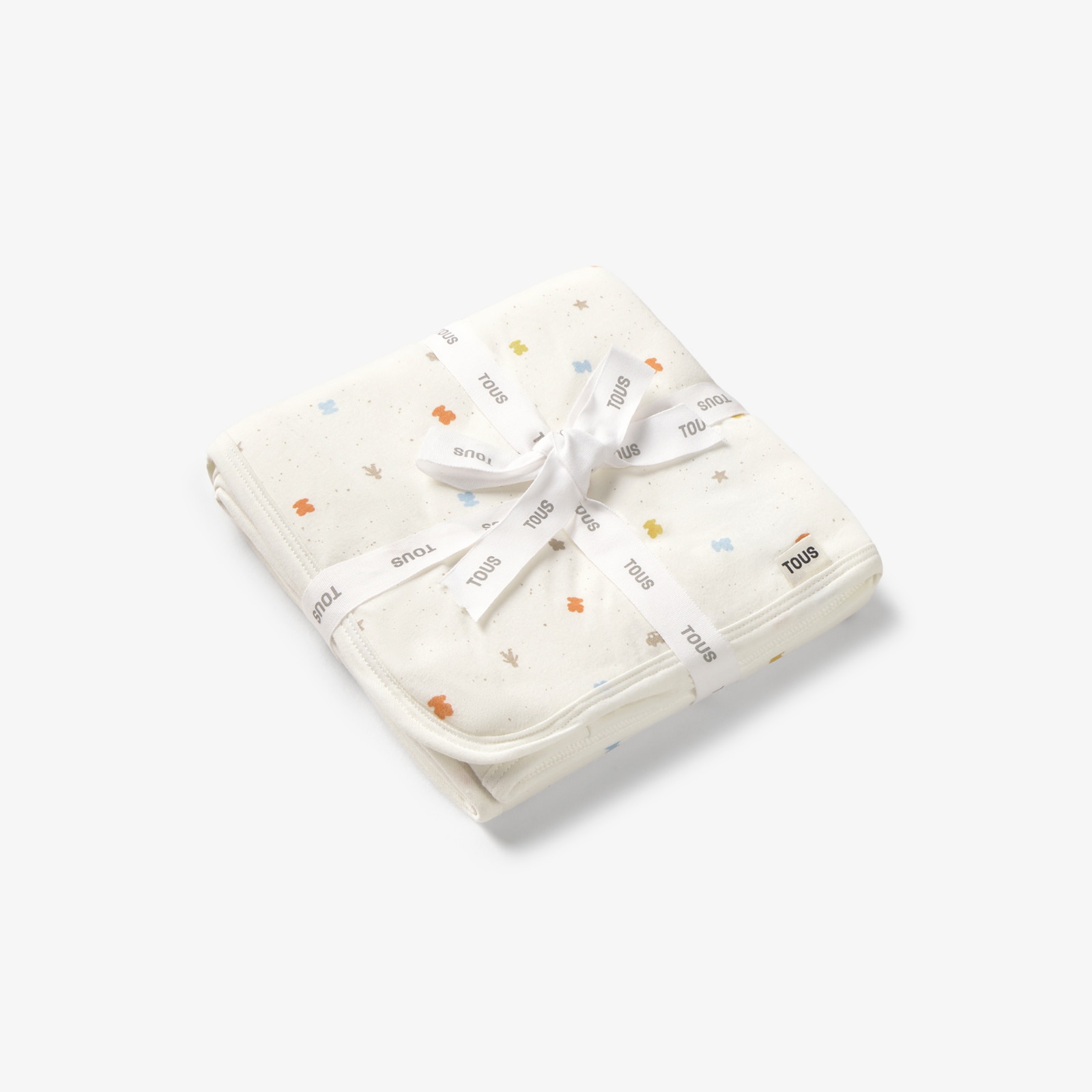 Manta para Bebé Tundosada 75x75 Cm Tous Baby Estampada com Ursos Multicolor Multicolor-3