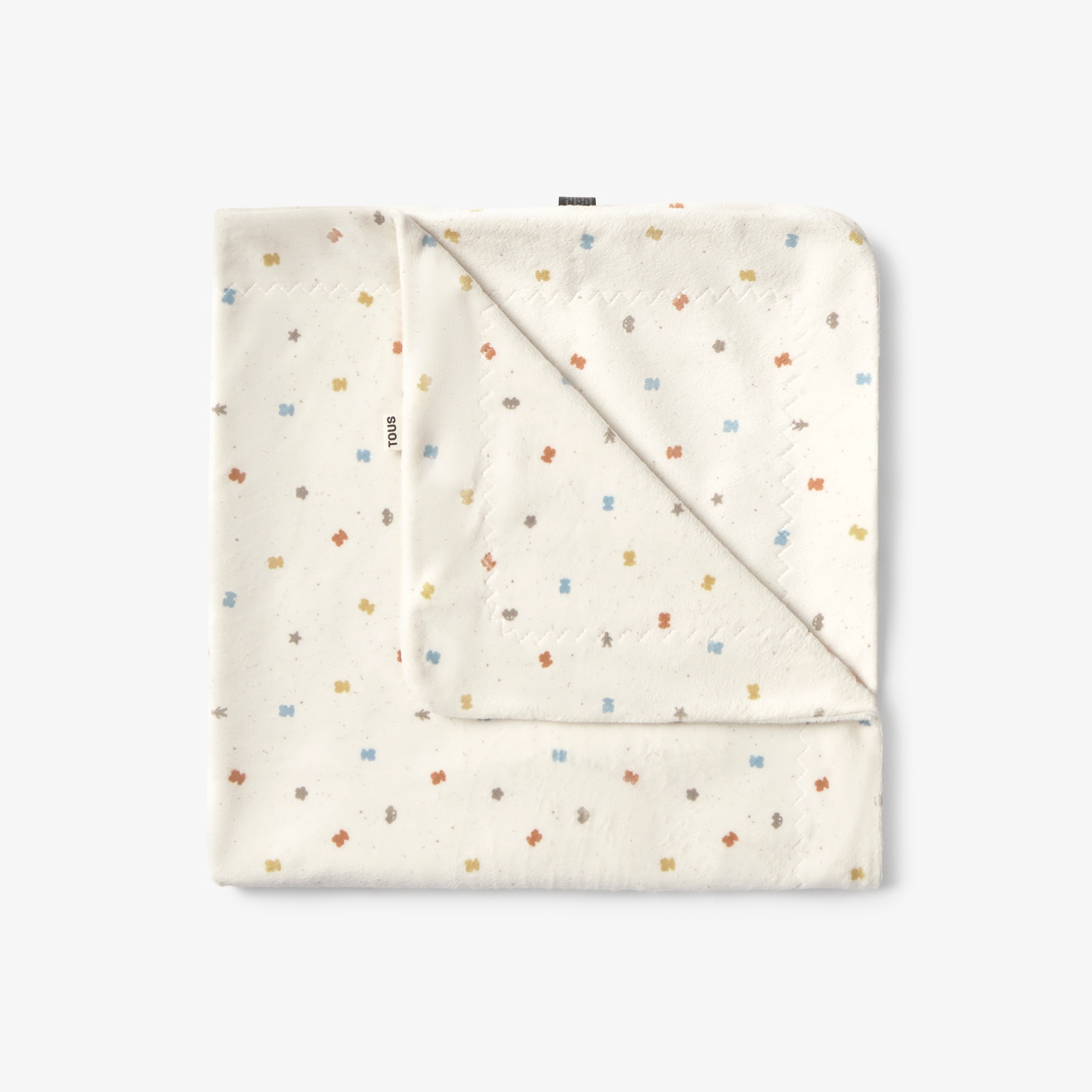 Manta de Suave Pelo 75x75cm Tous Baby Estampada com Ursos Multicolor Multicolor-2
