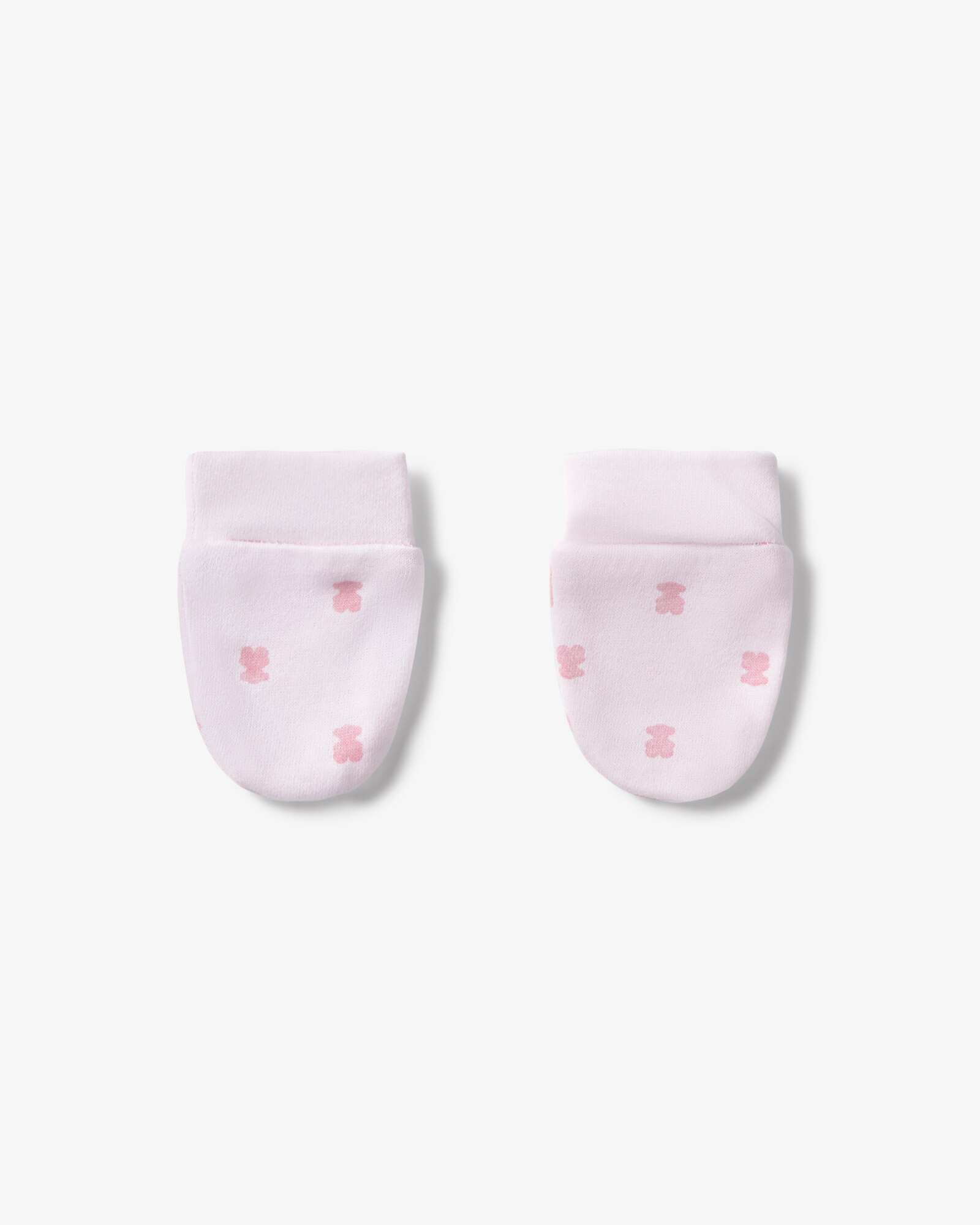 Conjunto para Bebé Recém-nascido de Algodão Liso e Estampado Tous Rosa-2