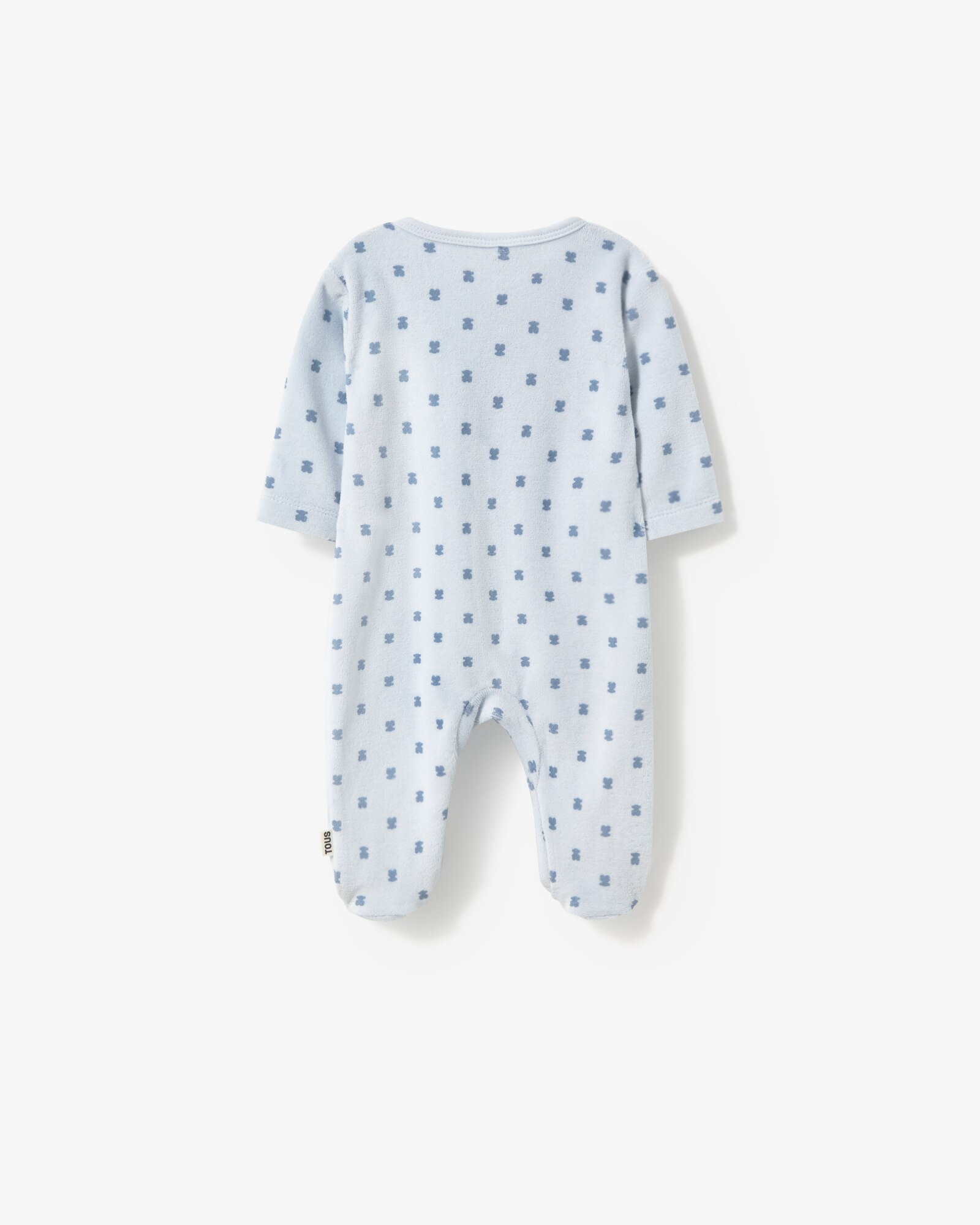 Babygrow para Bebé Cruzado em Algodão Estampado com Multi Ursos Tous Azul-claro-2