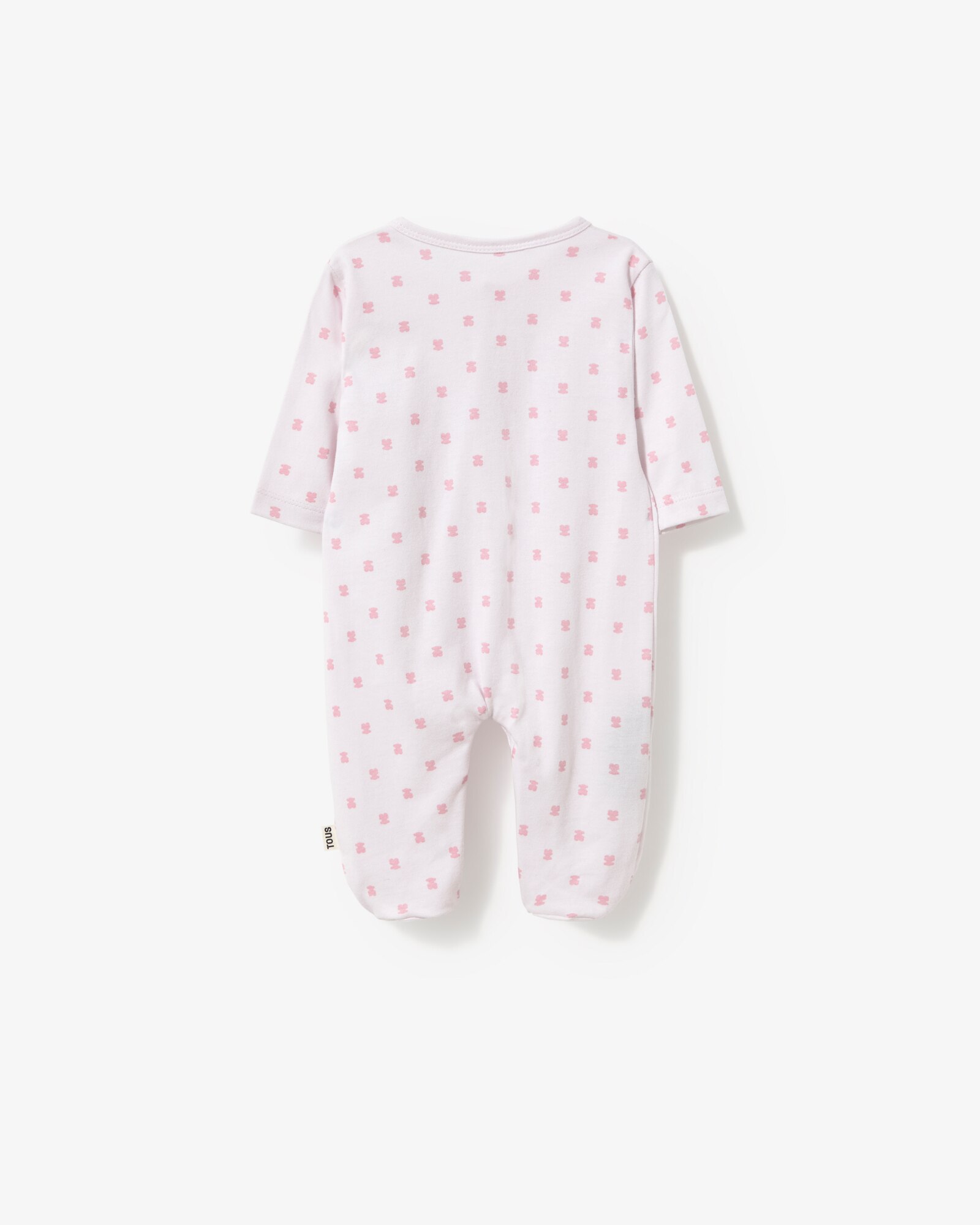 Babygrow de Bebé em Algodão Estampado com Multi Ursos Tous Rosa-2