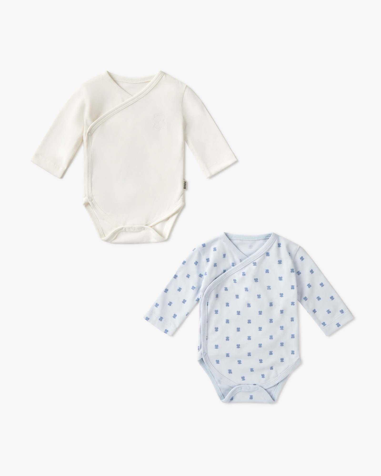 Imagem 0 de Pack de Bodies para Bebé em Algodão Estampado com Multi Ursos e Liso