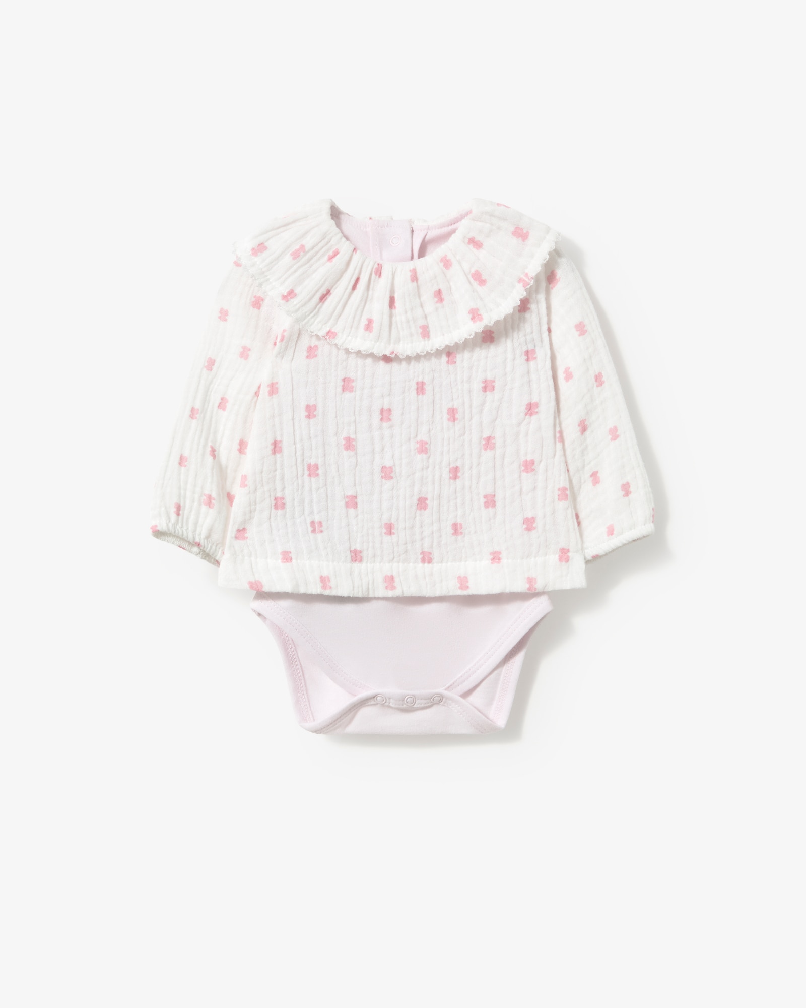 Imagem 0 de Body para Bebé com Blusa de Algodão Estampada com Multi Ursos