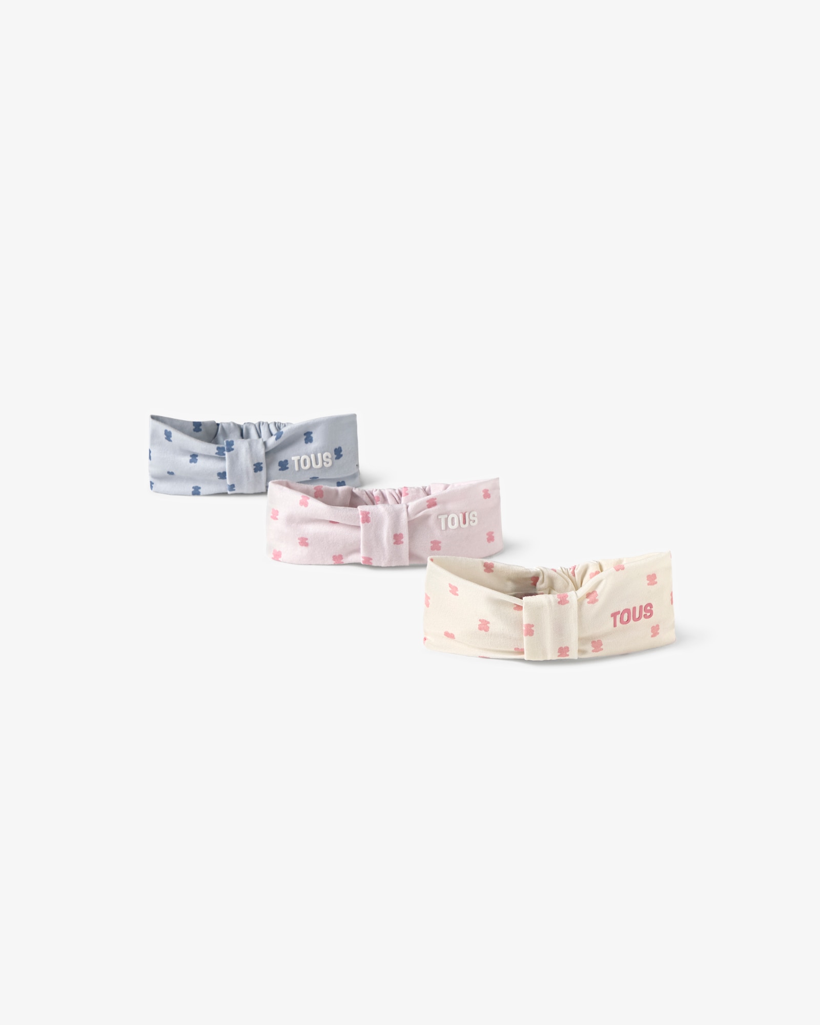 Set de 3 Diademas de Bebé em Algodão com Multi Ursos Multicolor-2