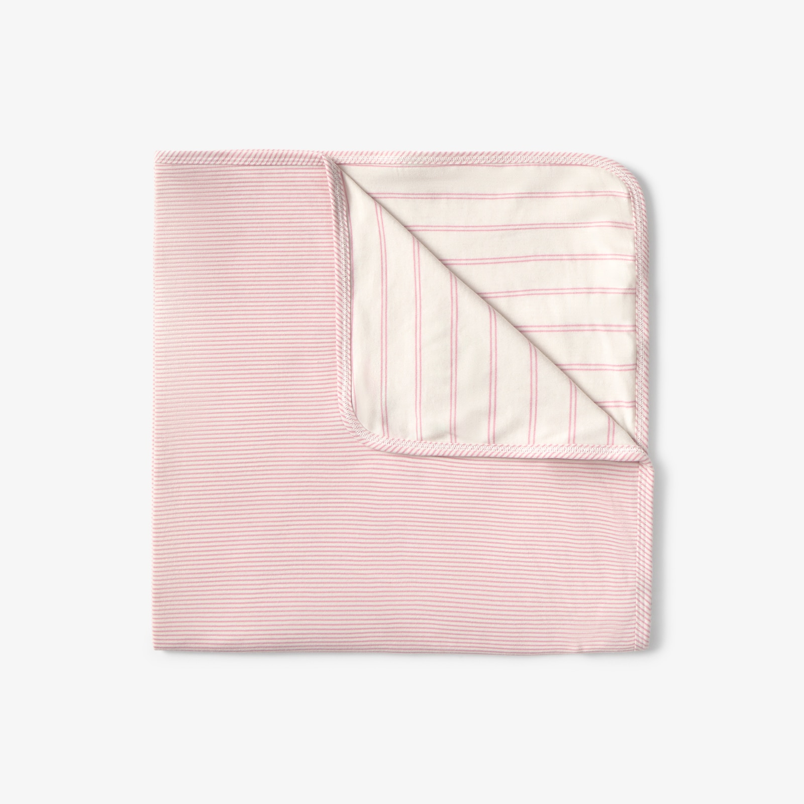 Manta de Algodão 75x75 Cm Tous Baby Às Riscas Rosa-3