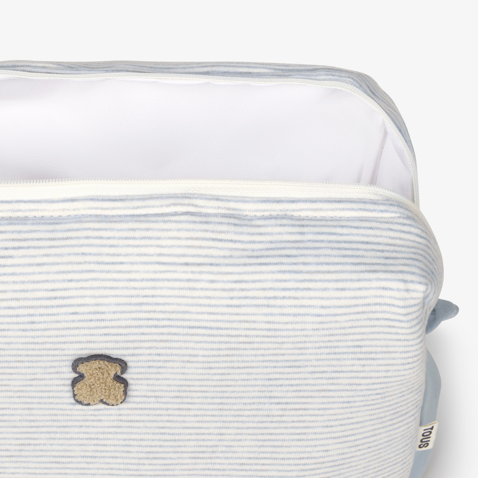 Necessaire 26x10x17 Cm Tous Baby Às Riscas Azul-3