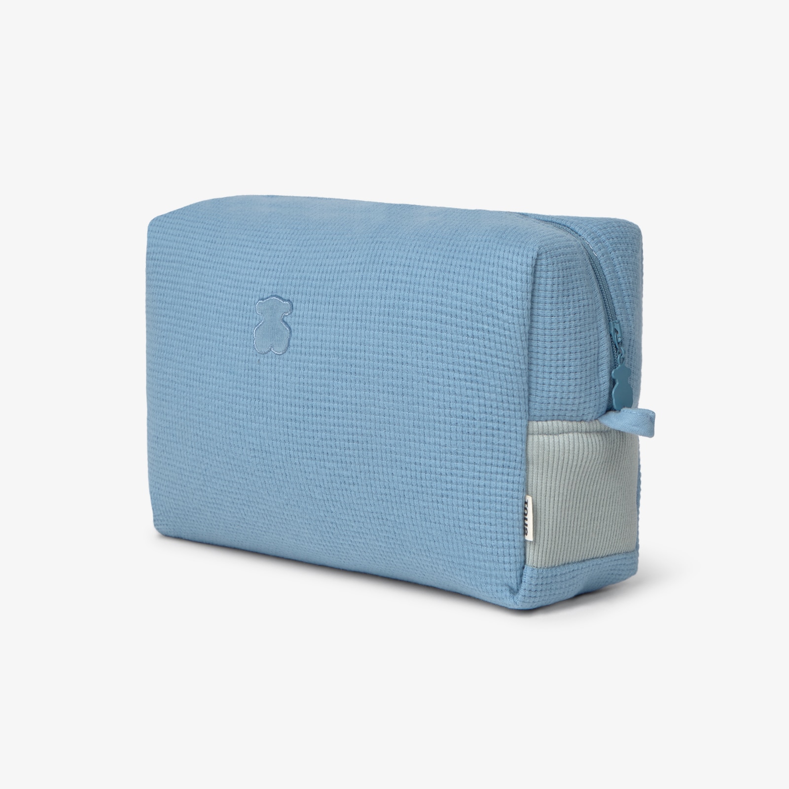 Necessaire 26x10x17 Cm Tous Baby Liso Estruturado Azul-2