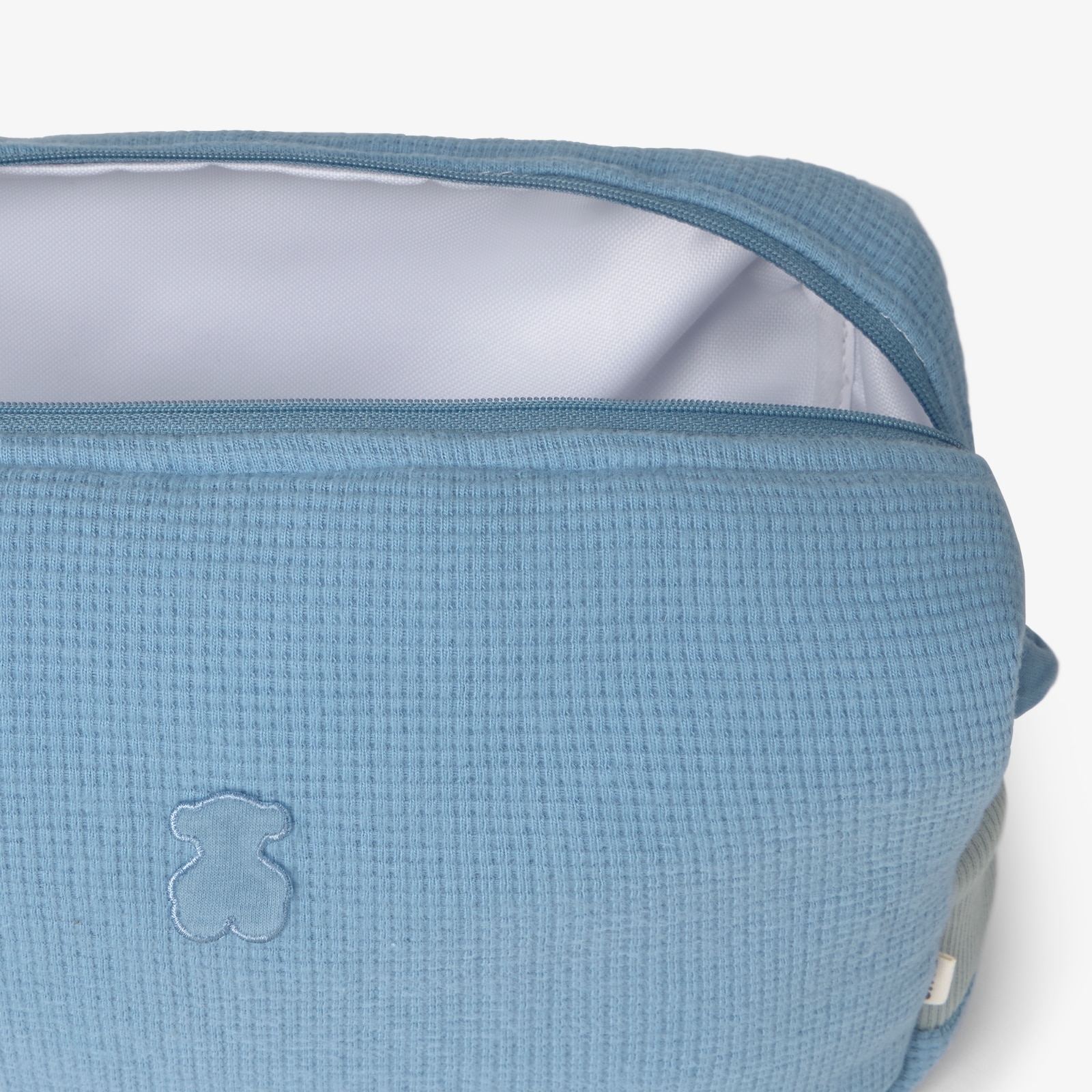 Necessaire 26x10x17 Cm Tous Baby Liso Estruturado Azul-3