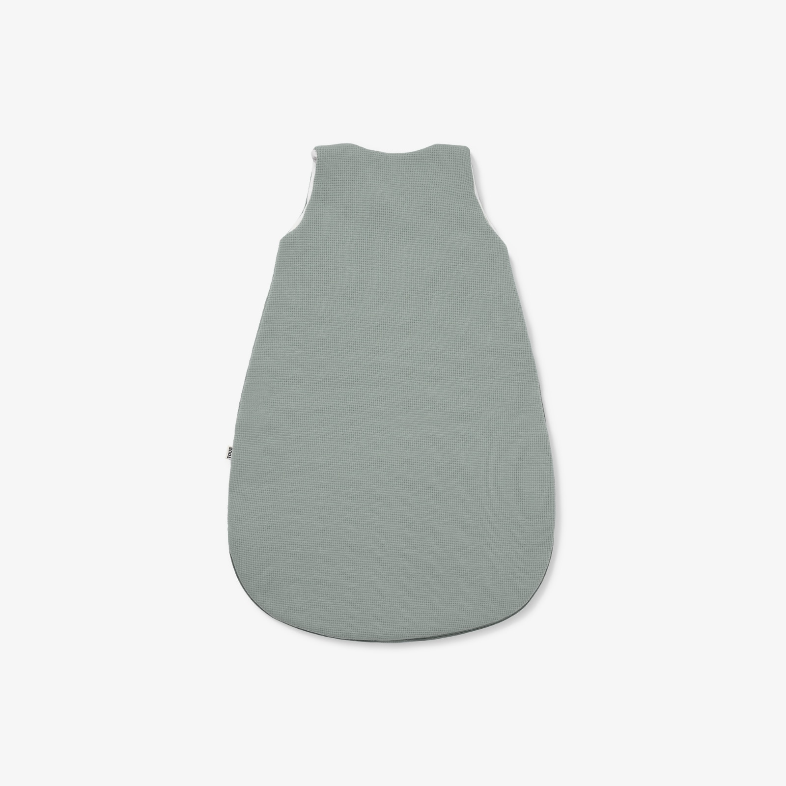 Saco Francês Tous Baby de Algodão Liso Estruturado sem Mangas Verde-2
