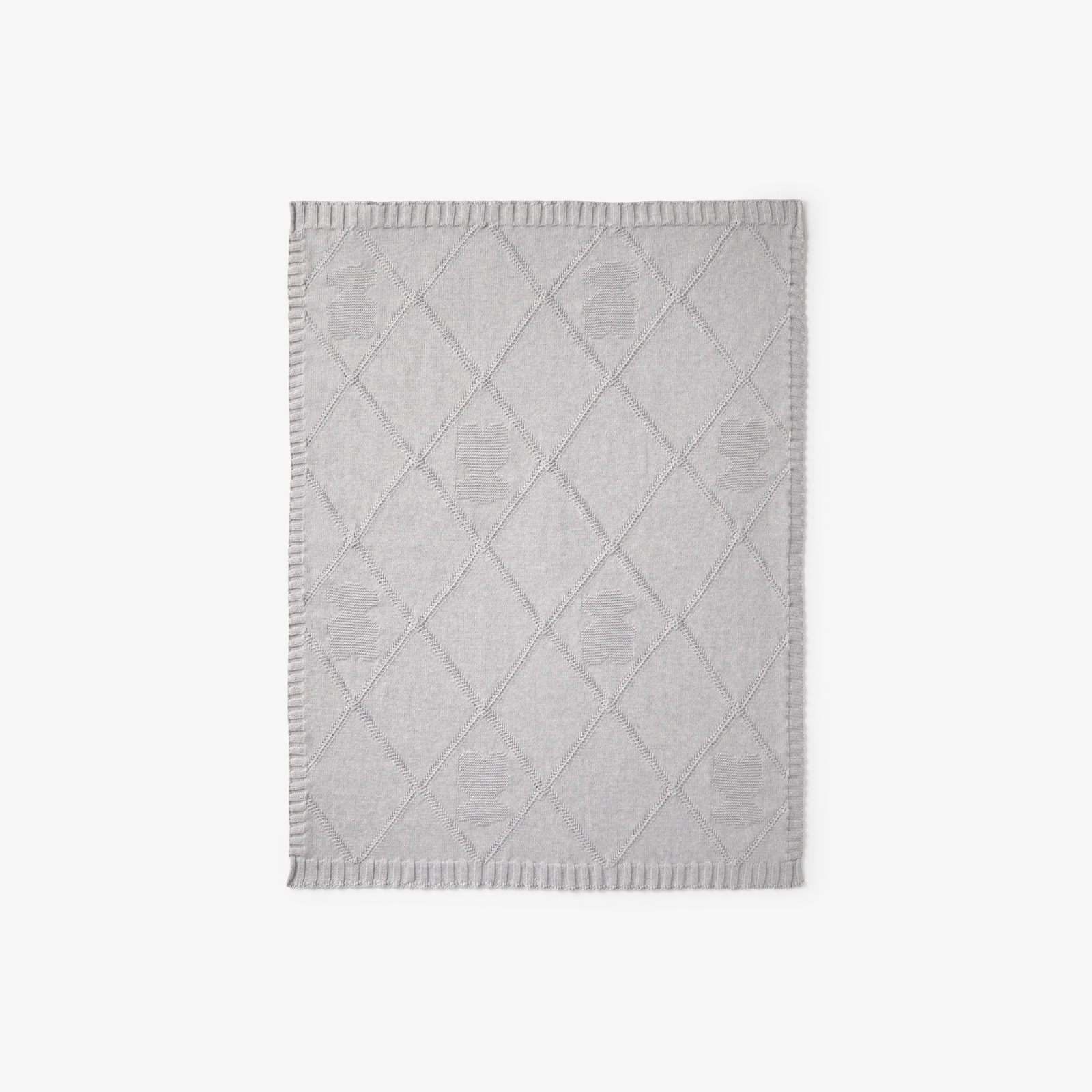 Imagem 0 de Manta para Mini Berço ou Berço 78x104 Cm Tous Baby Tricotada de Losangos com Ursos