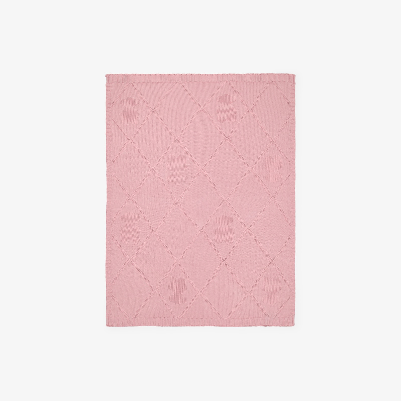 Imagem 0 de Manta para Mini Berço ou Berço 78x104 Cm Tous Baby Tricotada de Losangos com Ursos
