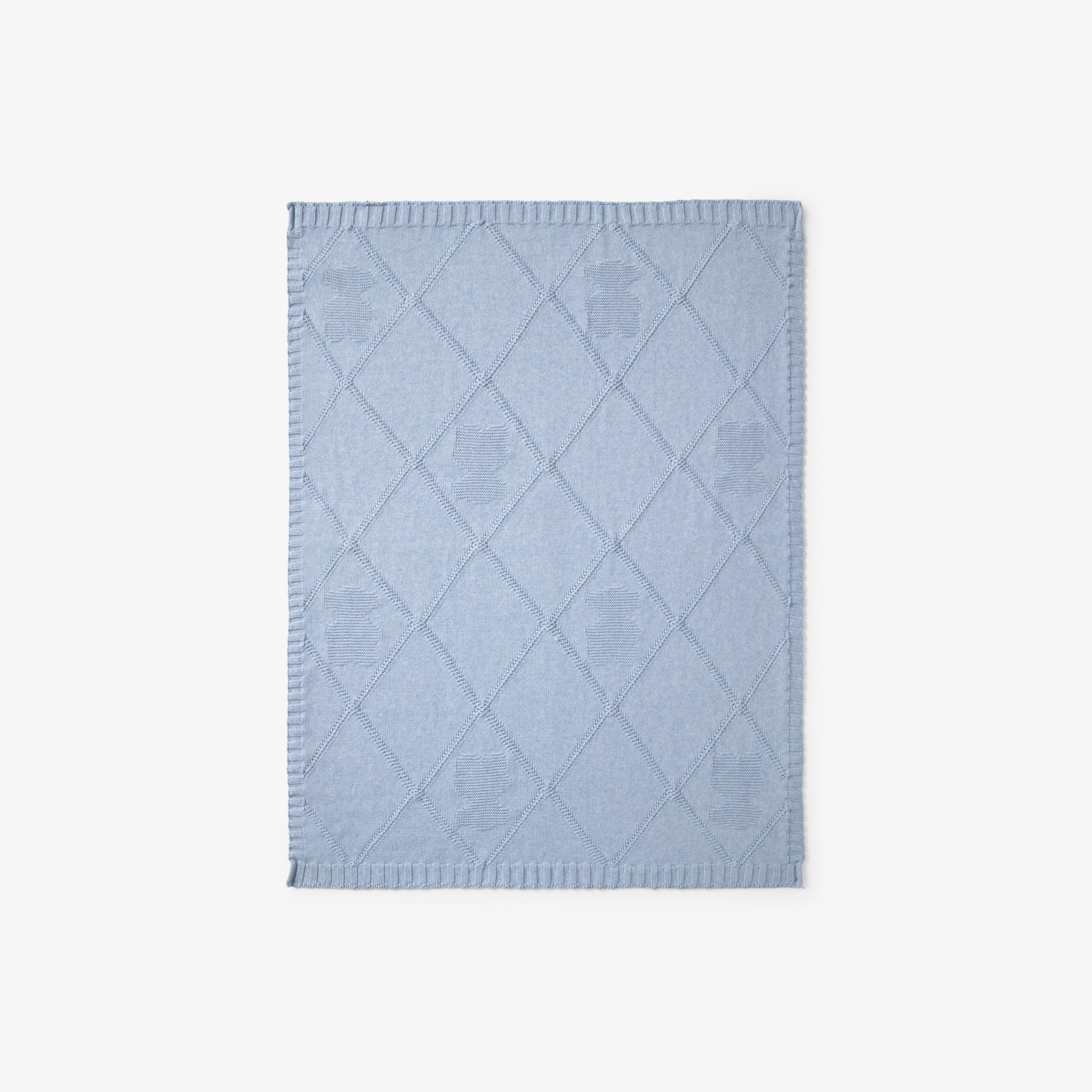 Imagem 0 de Manta para Mini Berço ou Berço 78x104 Cm Tous Baby Tricotada de Losangos com Ursos