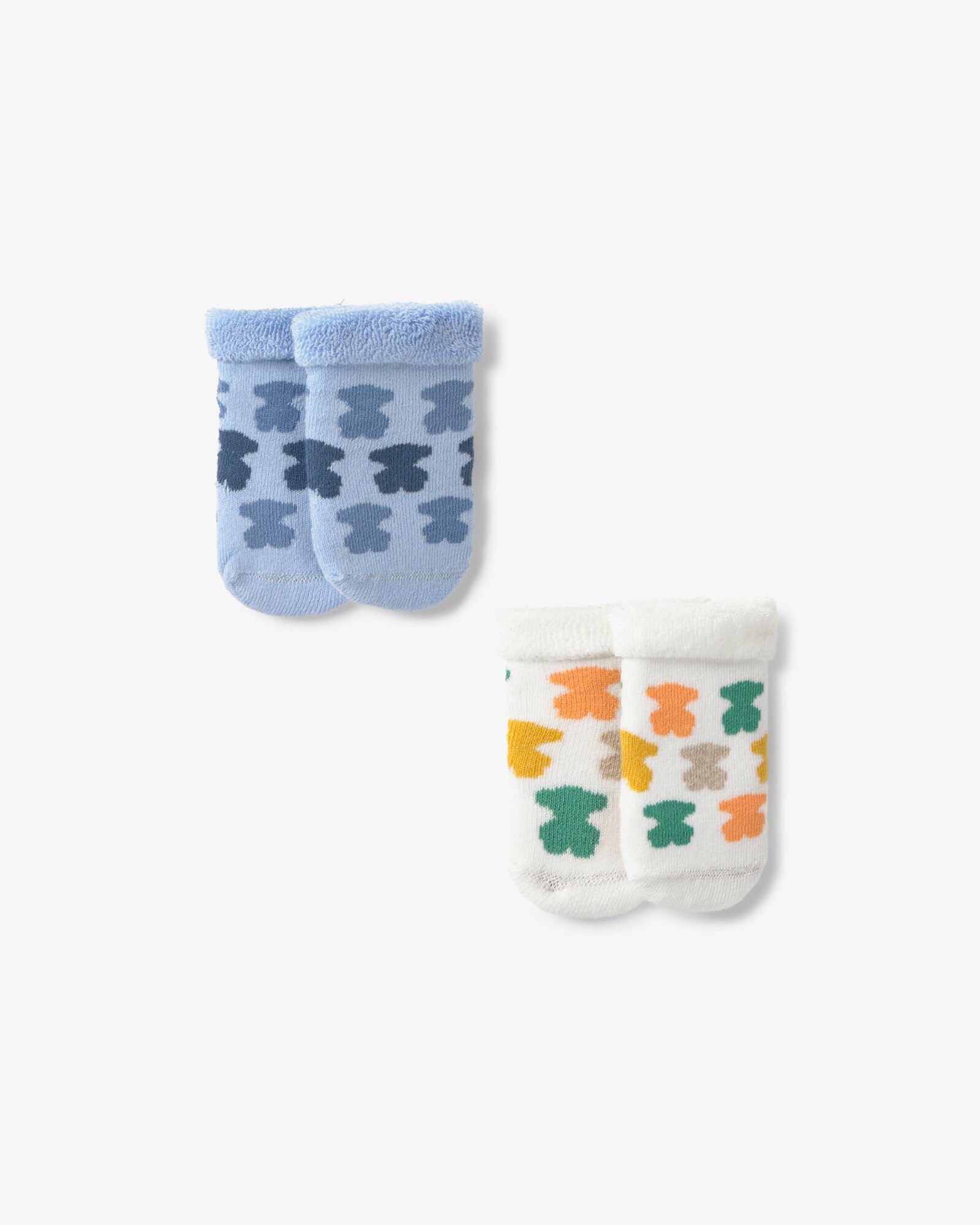 Set de 2 Meias para Bebé com Urso Tous Azul-claro-2