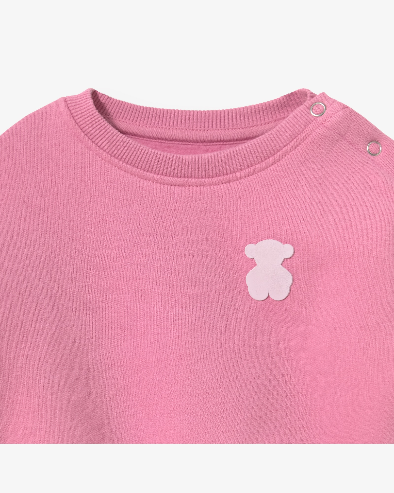Sweatshirt Infantil com Urso "love" Posterior Rosa-3